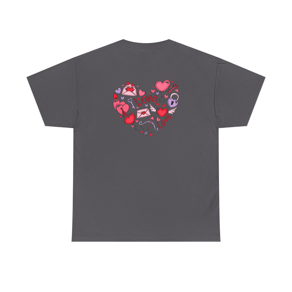 Valentine's Day Love Heart Graphic Tee – Valentine’s Day Romantic Shirt