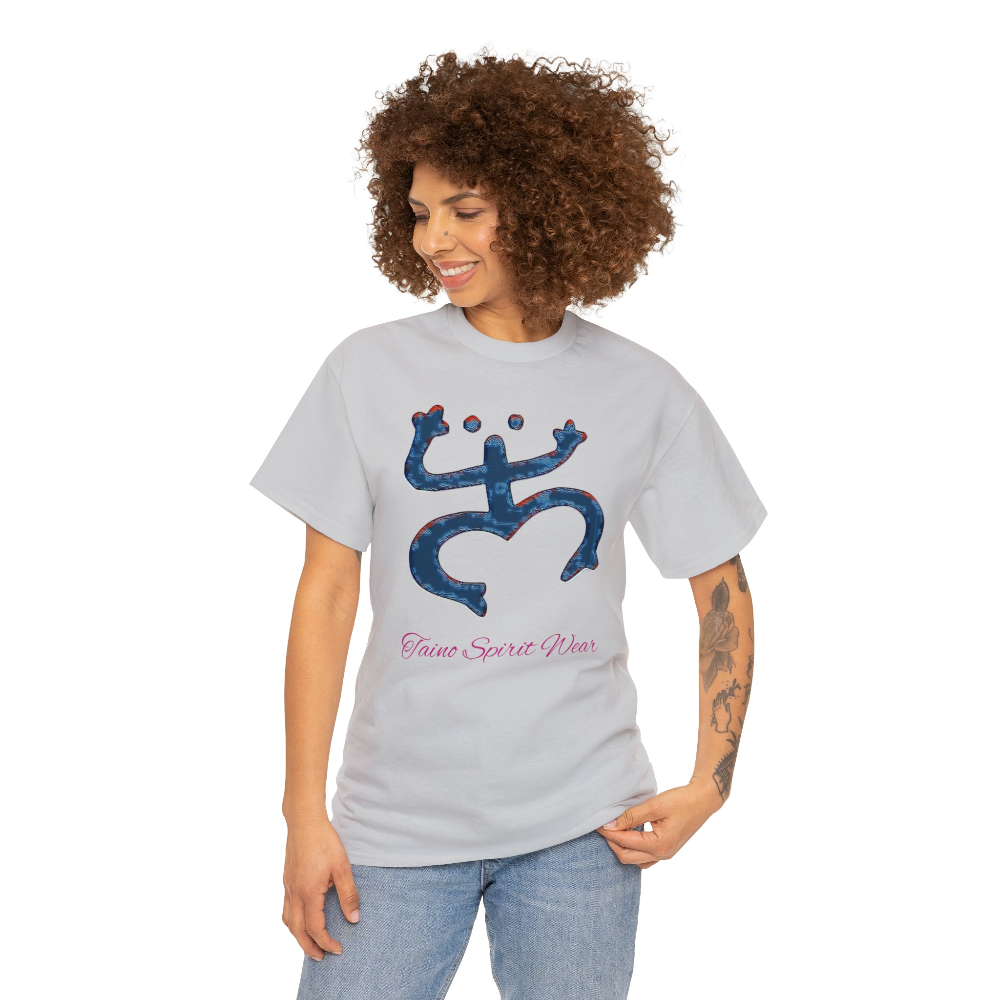 Taino Large Coqui Unisex Heavy Cotton Tee