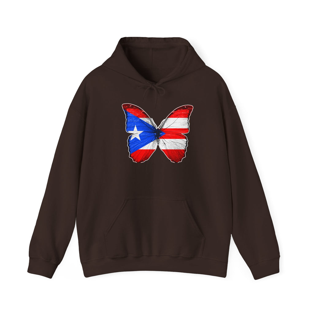 Women's Puerto Rico Flag Butterfly Hoodie