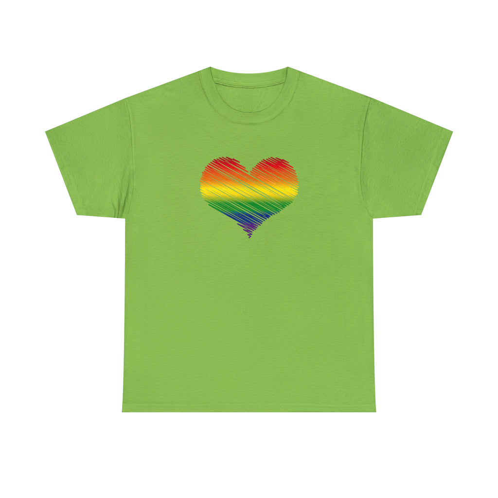 Love is Love Heart Unisex Heavy Cotton Tee