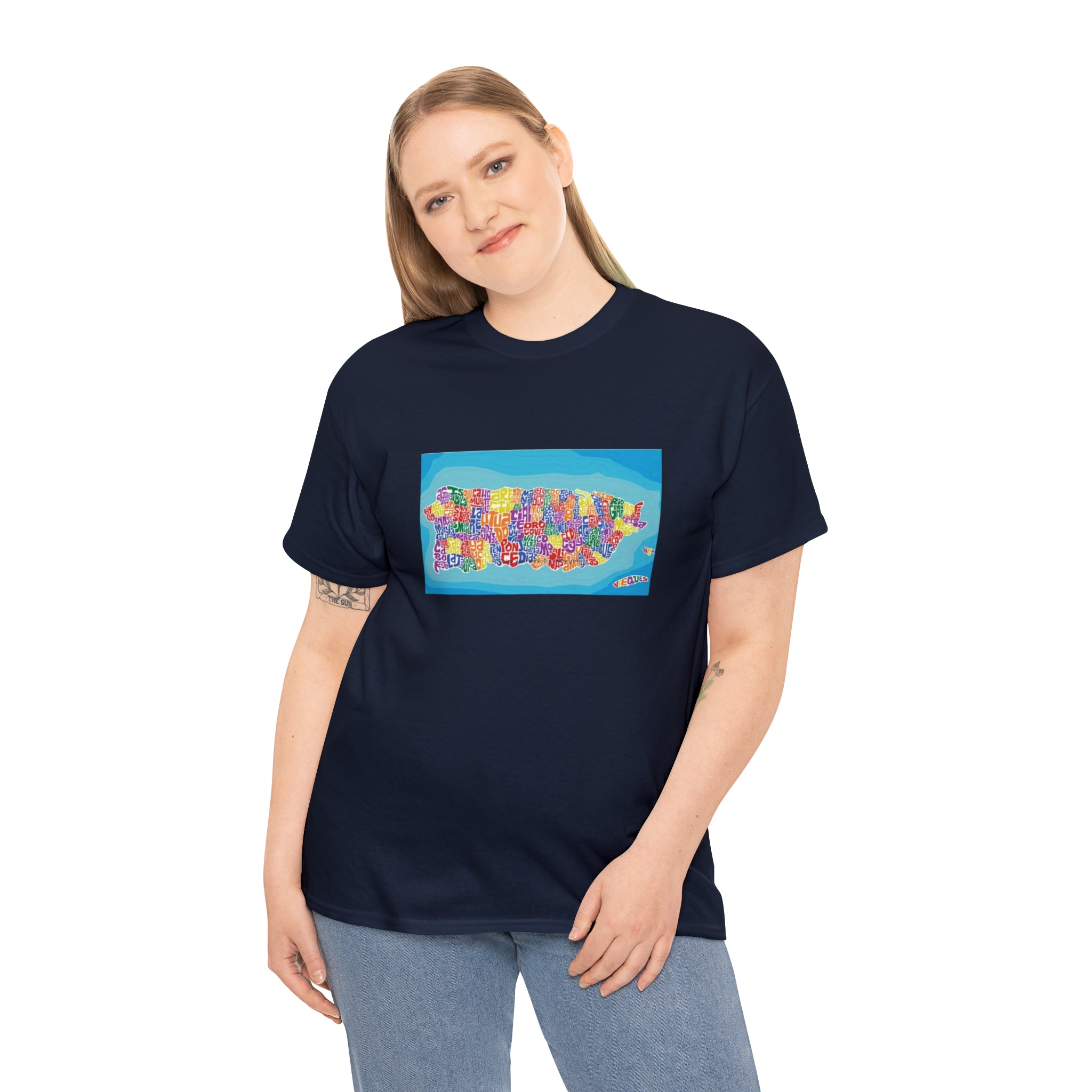 The Island of Puerto Rico Unisex Heavy Cotton Tee