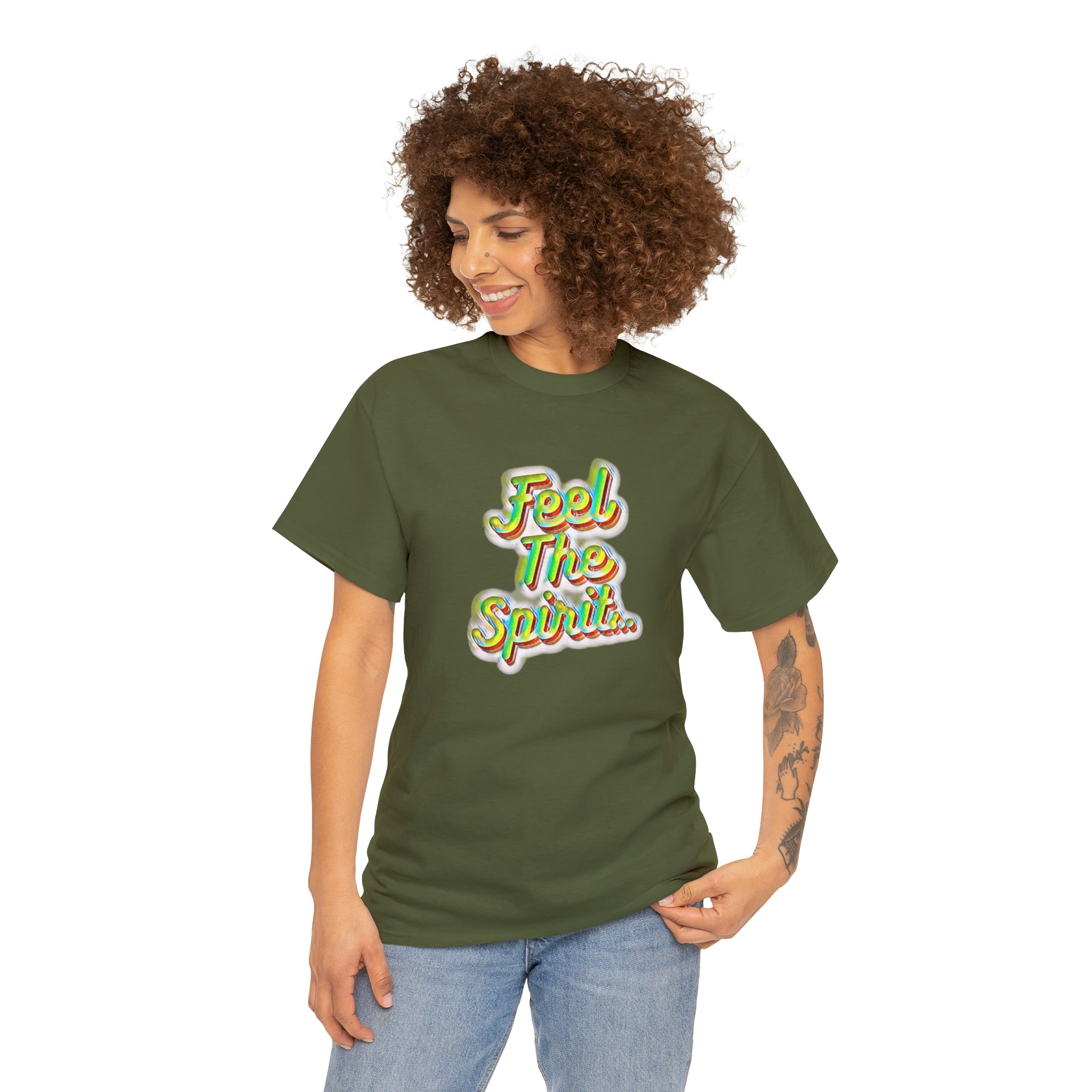 Feel The Spirit Unisex Heavy Cotton Tee