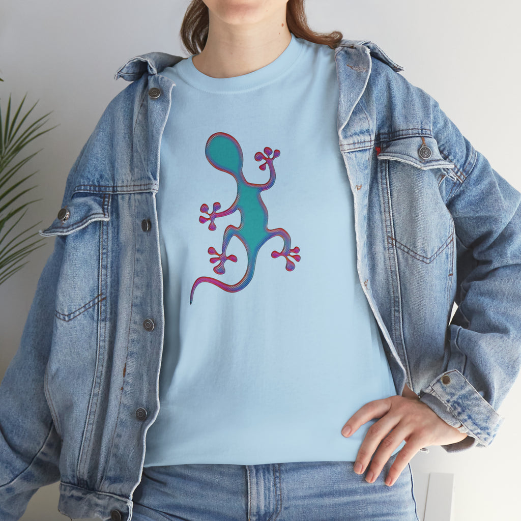 Taino-Inspired Salamander 2 Unisex Heavy Cotton Tee