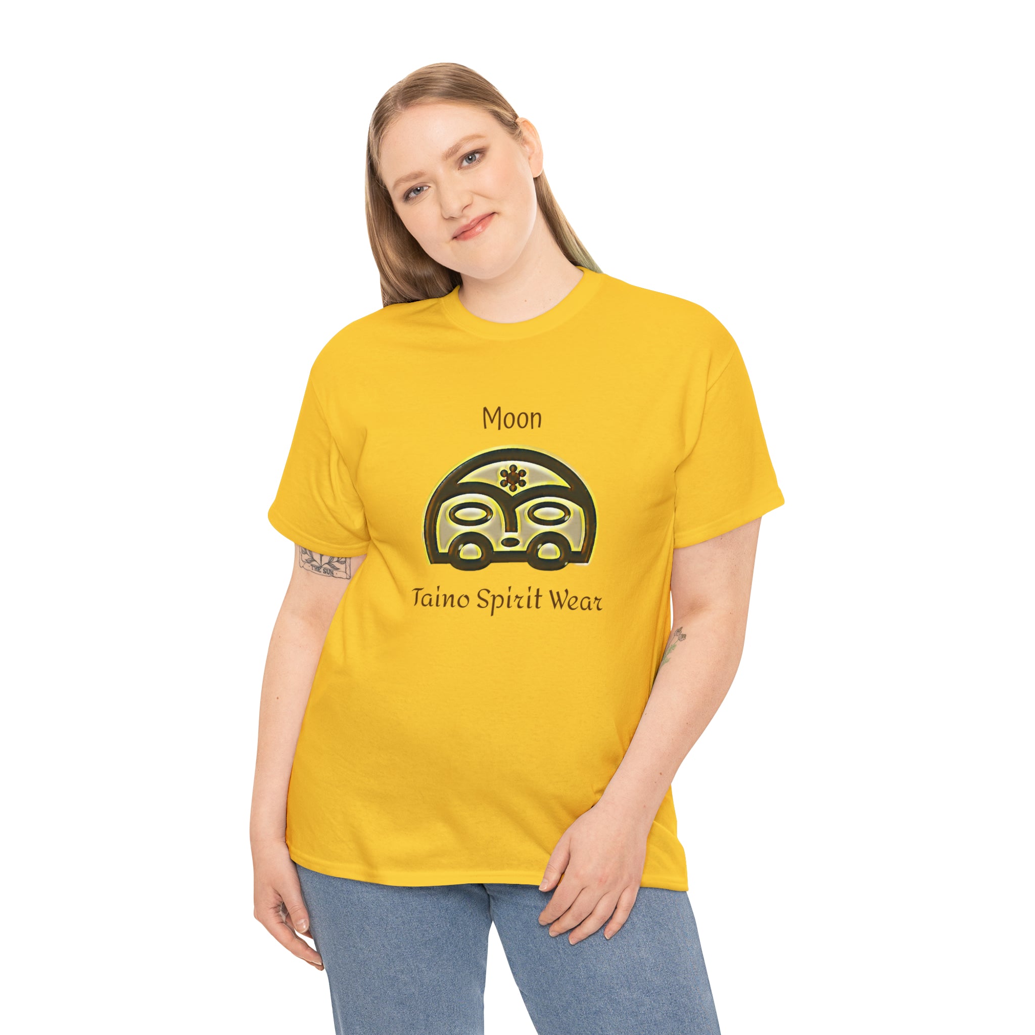 Taino Moon/ Puerto Rican Coqui Unisex Heavy Cotton Tee
