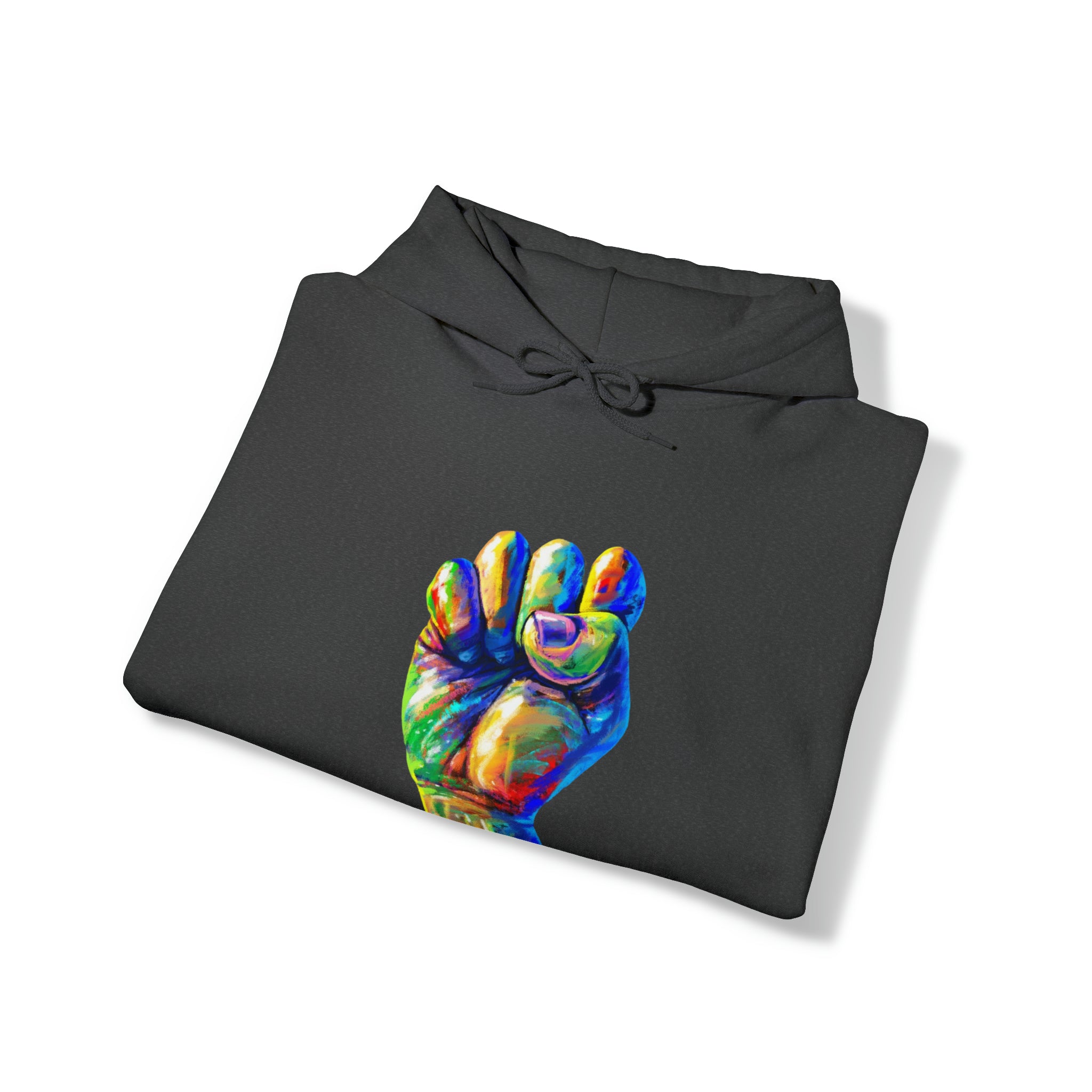 Power to The People Fist Unisex Heavy Blend™ Hooded Sweatshirt