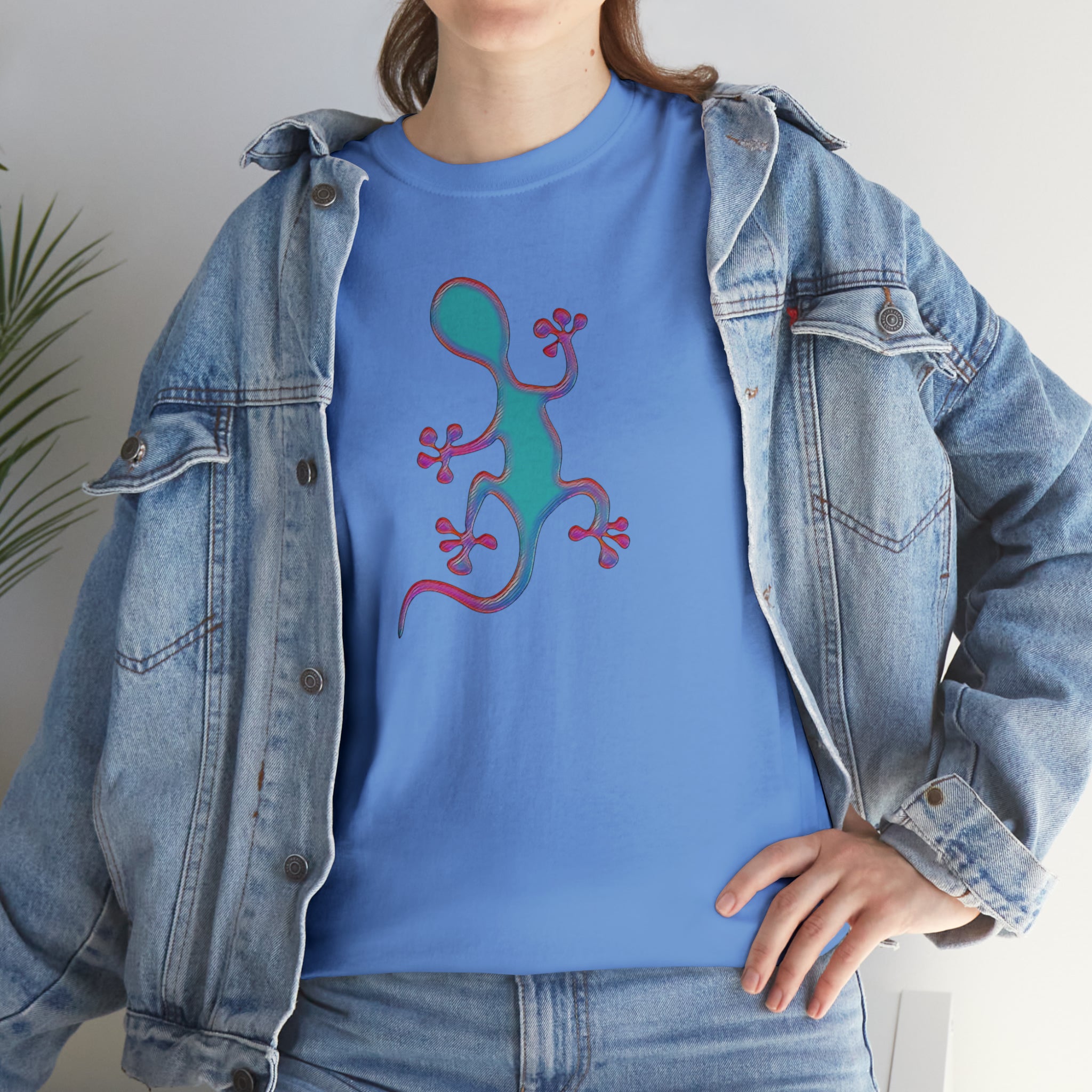 Taino-Inspired Salamander 2 Unisex Heavy Cotton Tee