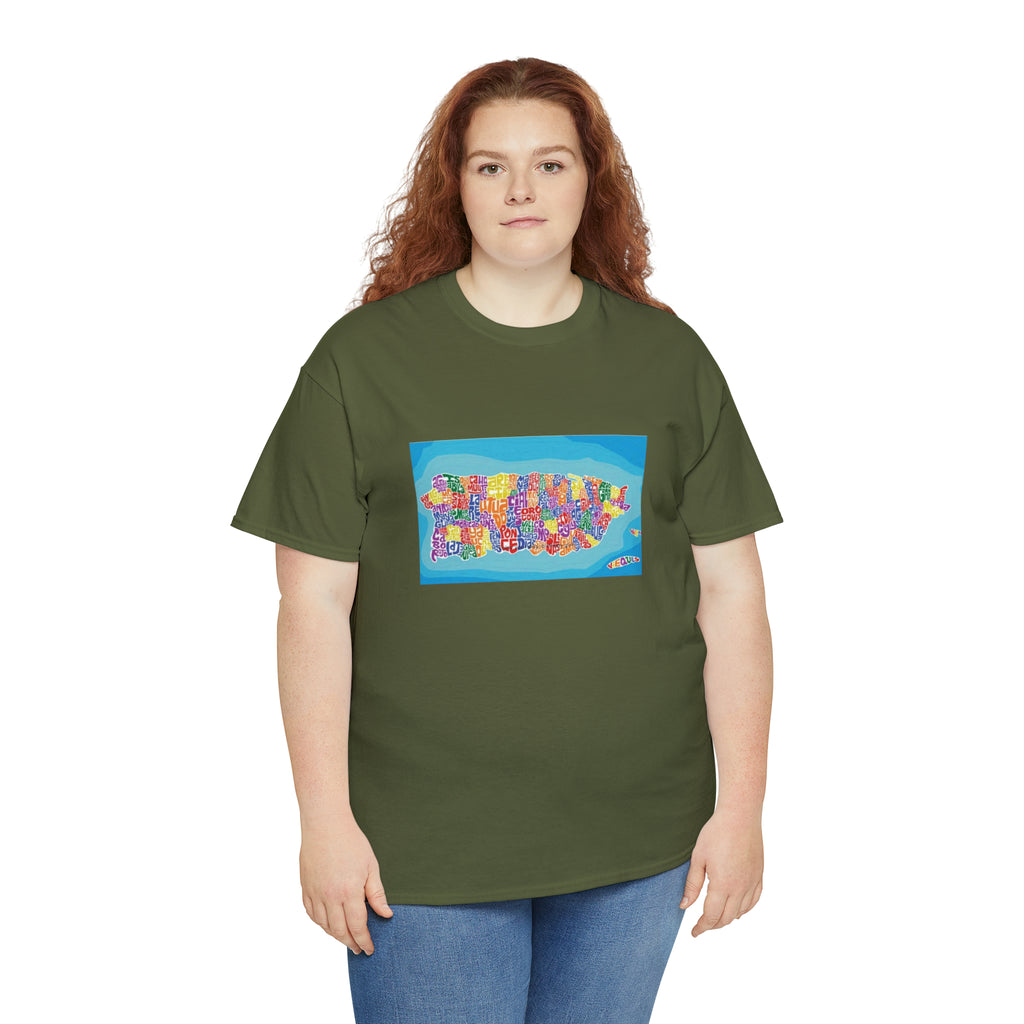 The Island of Puerto Rico Unisex Heavy Cotton Tee
