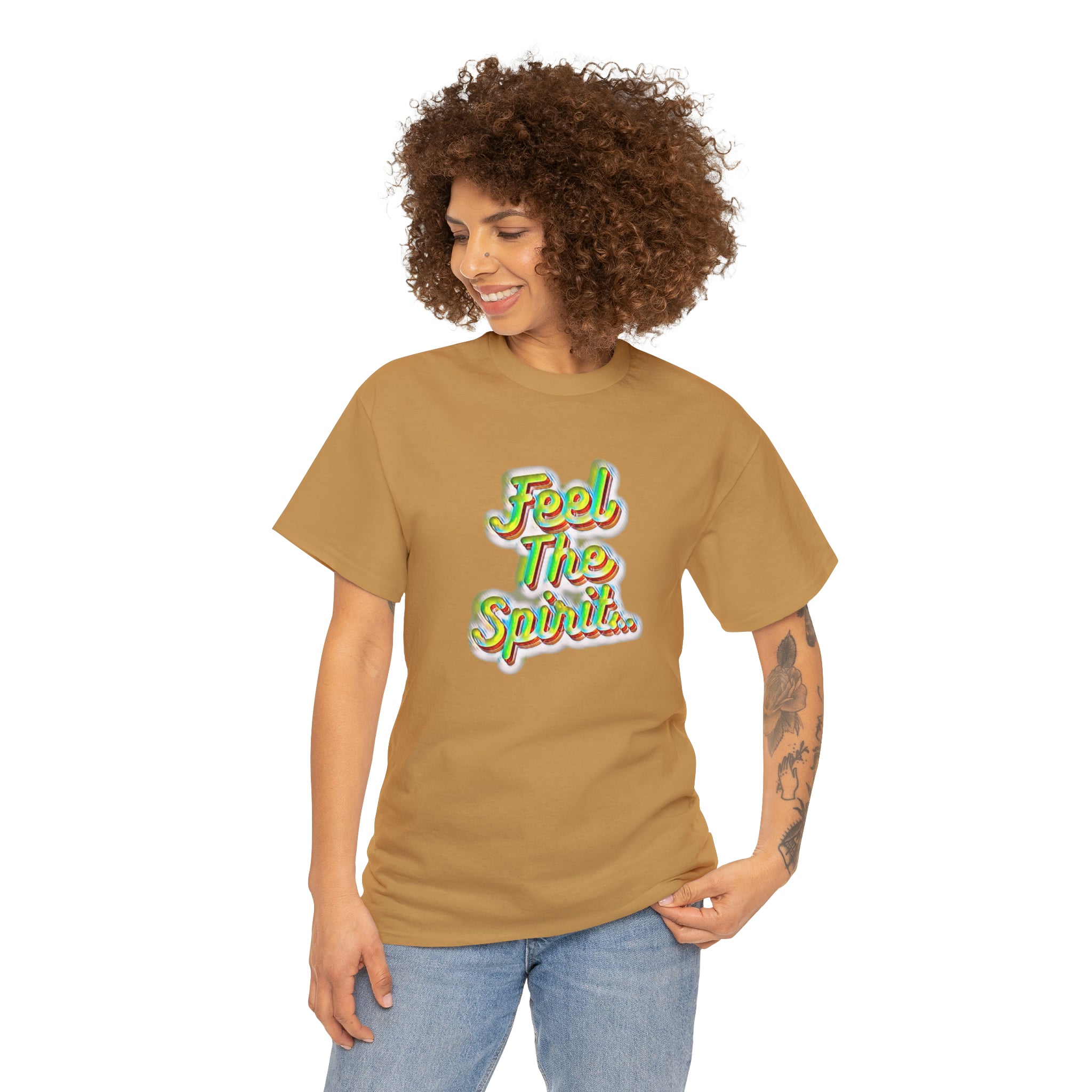 Feel The Spirit Unisex Heavy Cotton Tee