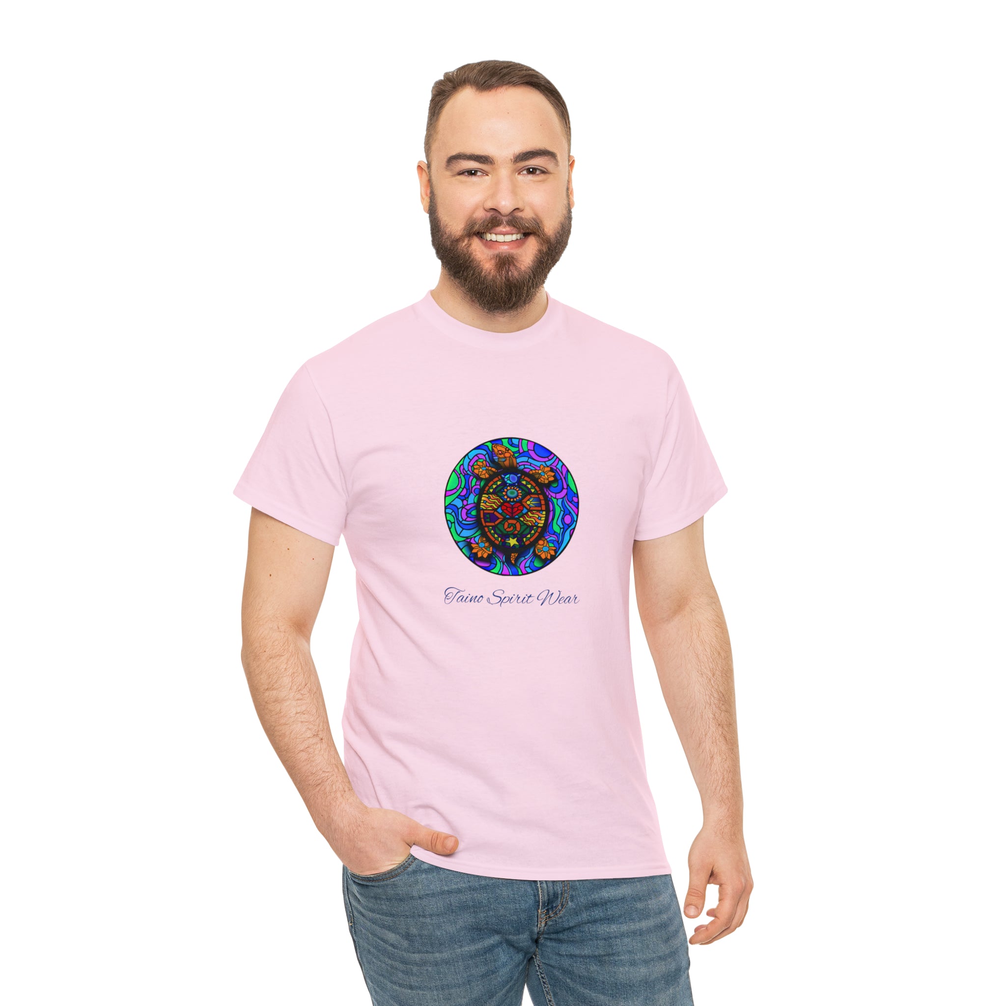 Taino-Inspired Turtle Unisex Heavy Cotton Tee