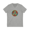 Taino Juracan Symbol Unisex Jersey Short Sleeve V-Neck Tee
