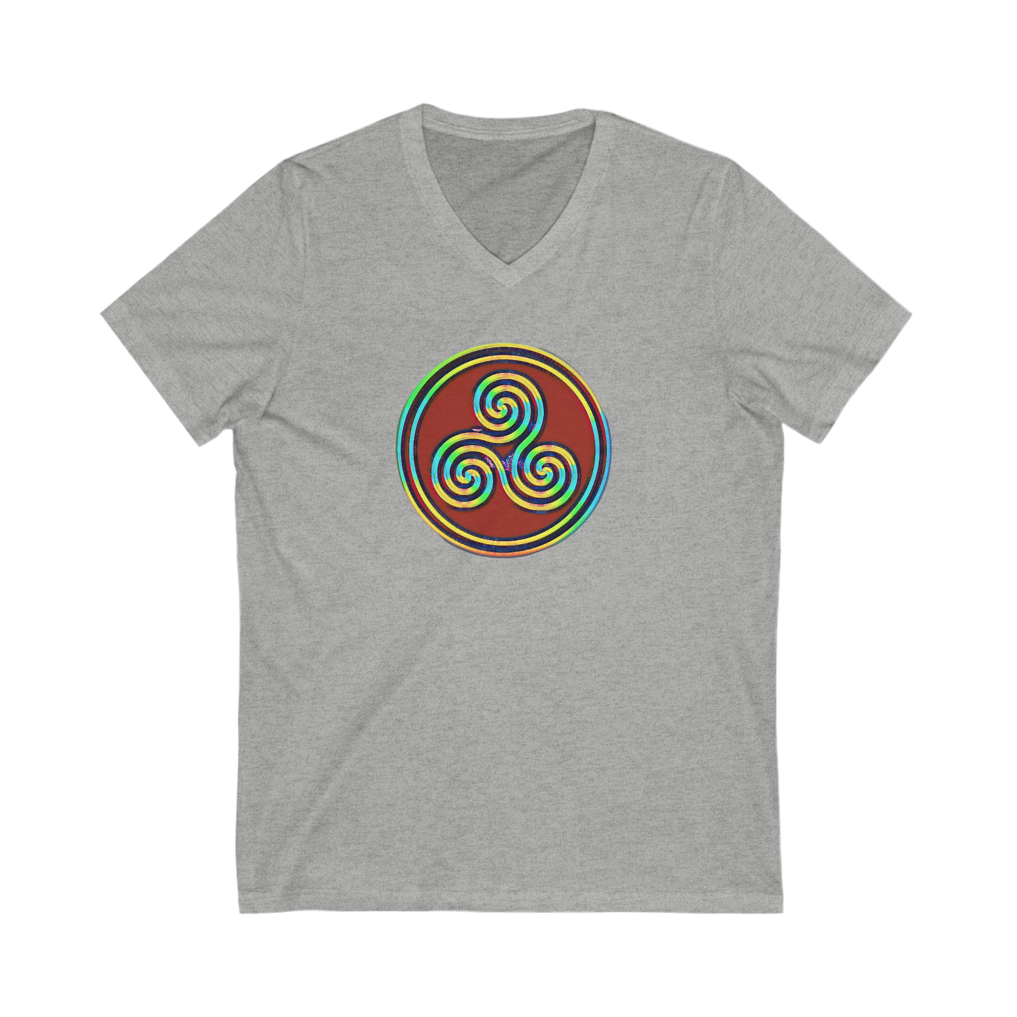 Taino Juracan Symbol Unisex Jersey Short Sleeve V-Neck Tee