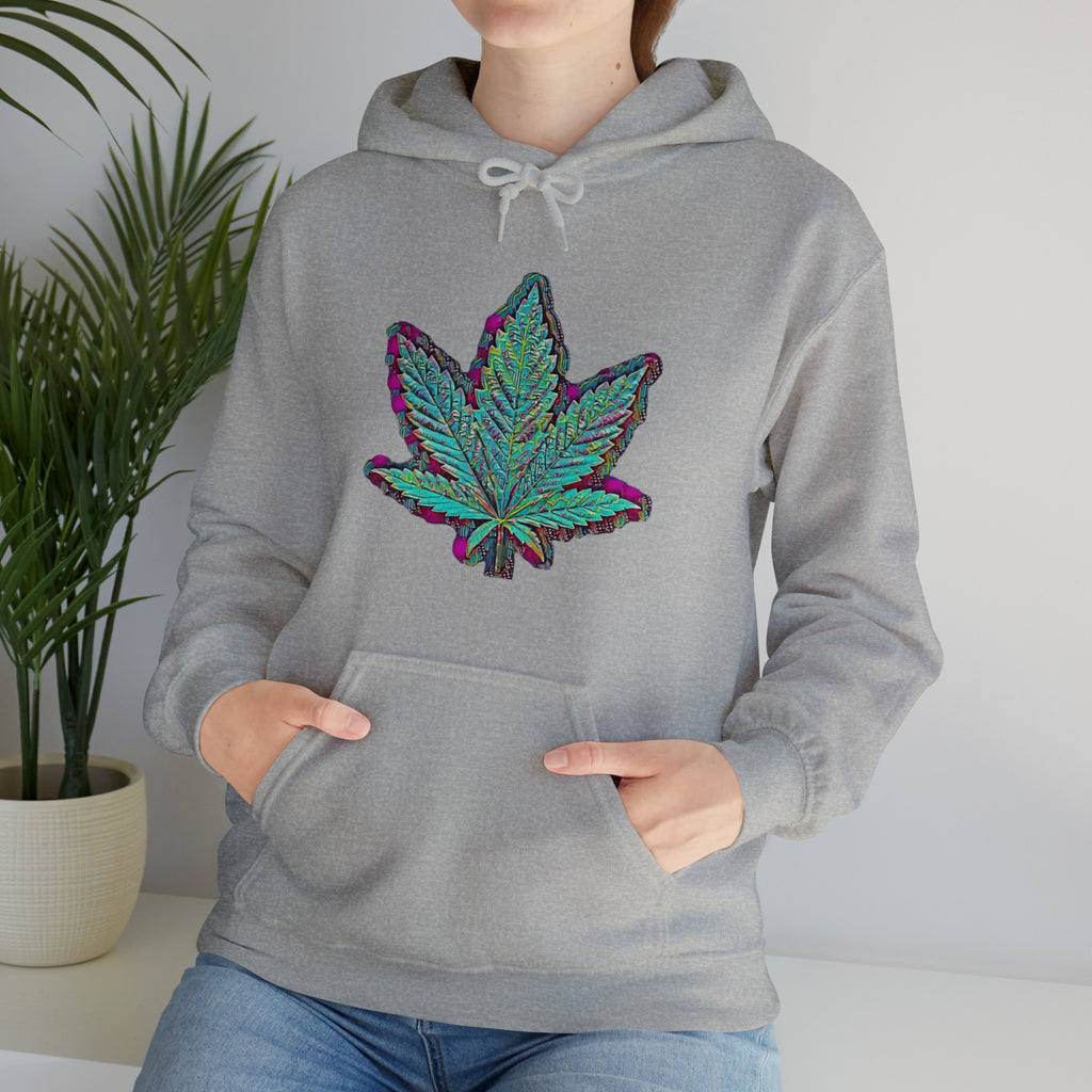The Five Finger Leaf Unisex Heavy Blend™ Hooded Sweatshirt