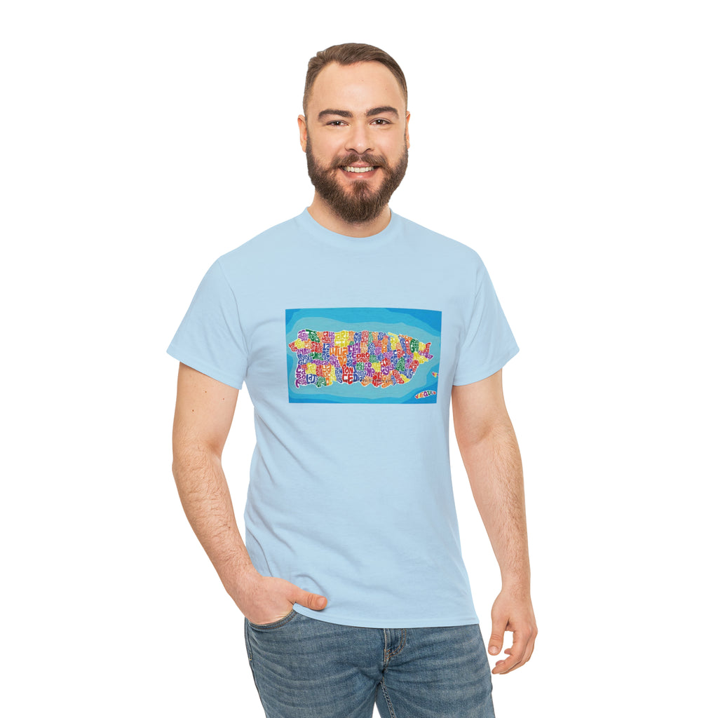 The Island of Puerto Rico Unisex Heavy Cotton Tee