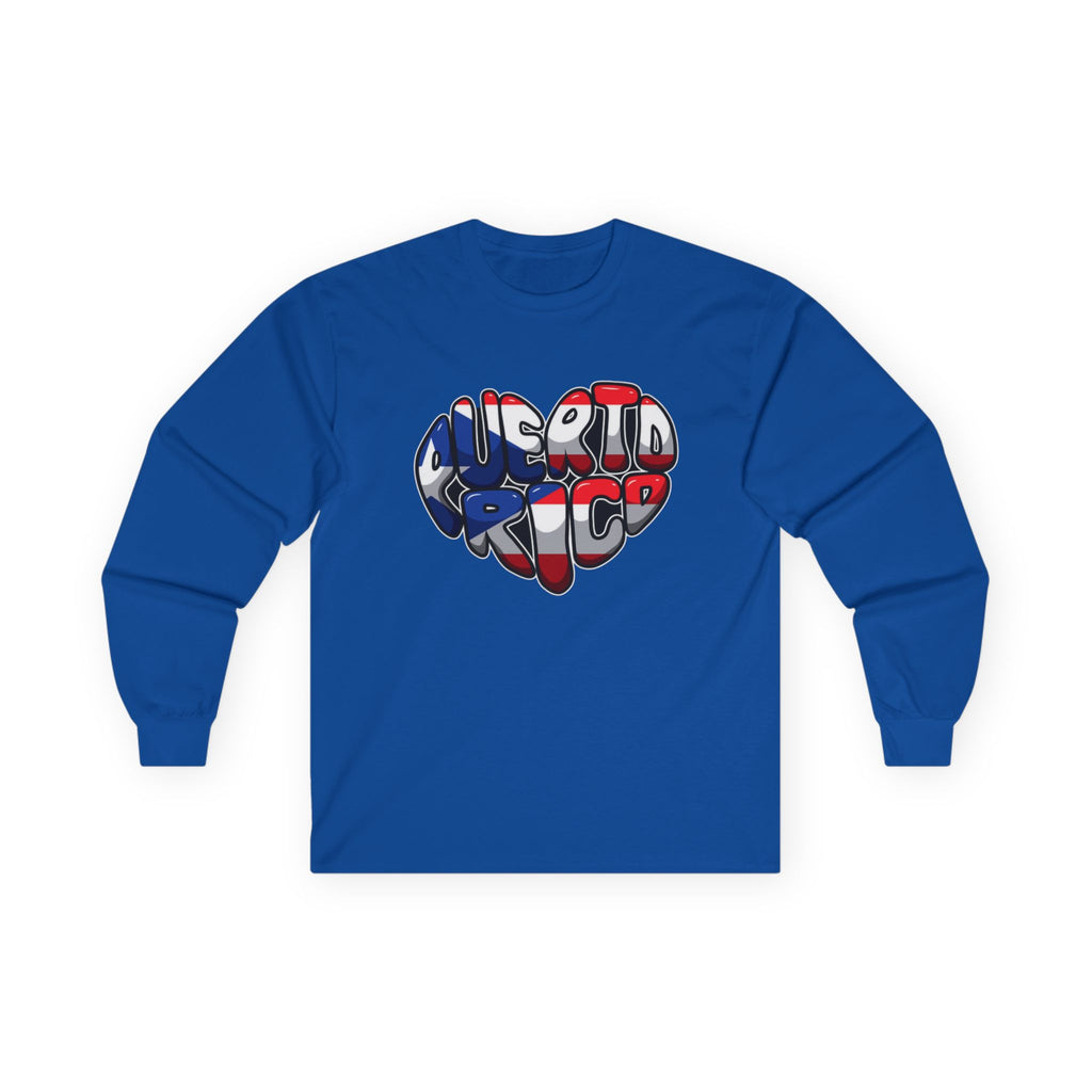 I Heart Puerto Rico/ Jibaro PR Flag Coqui Unisex Ultra Cotton Long Sleeve Tee