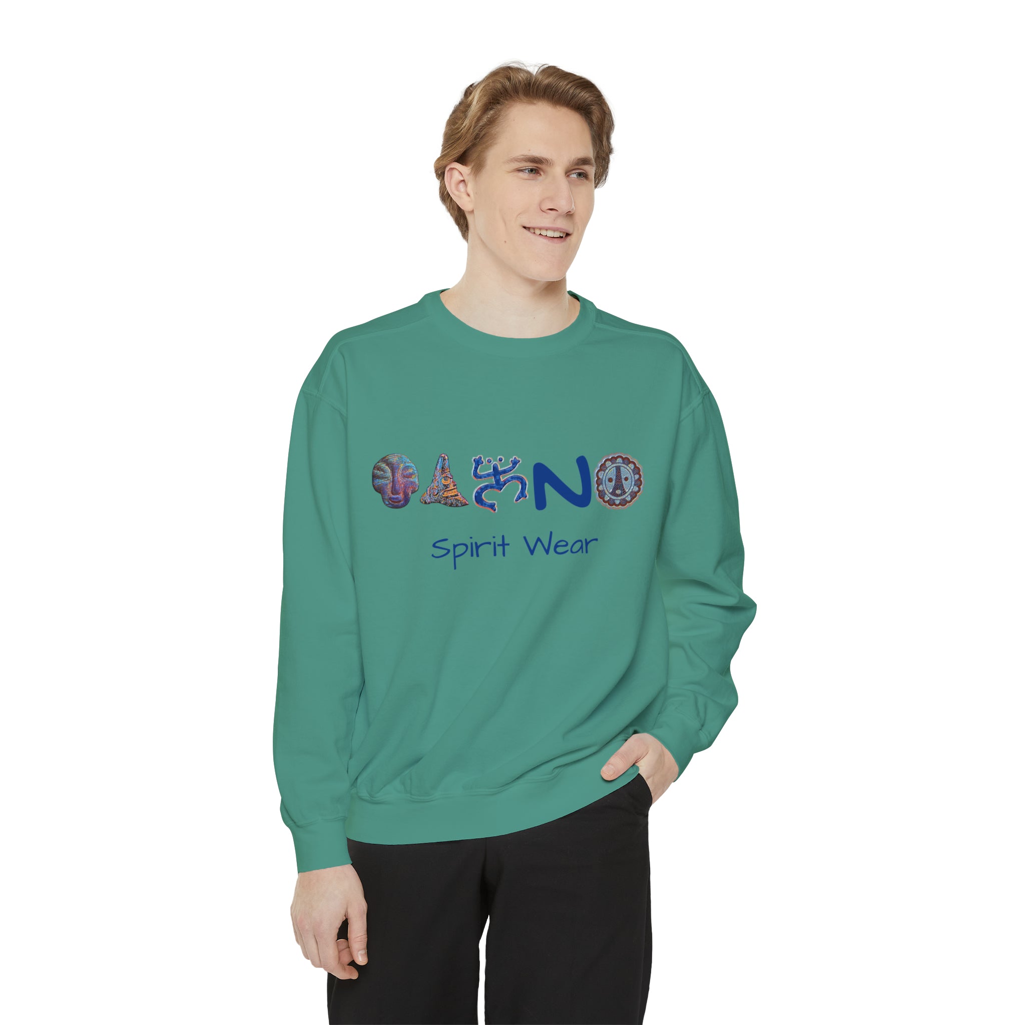 Taino Spirit Wear Symbols Unisex Garment-Dyed Sweatshirt