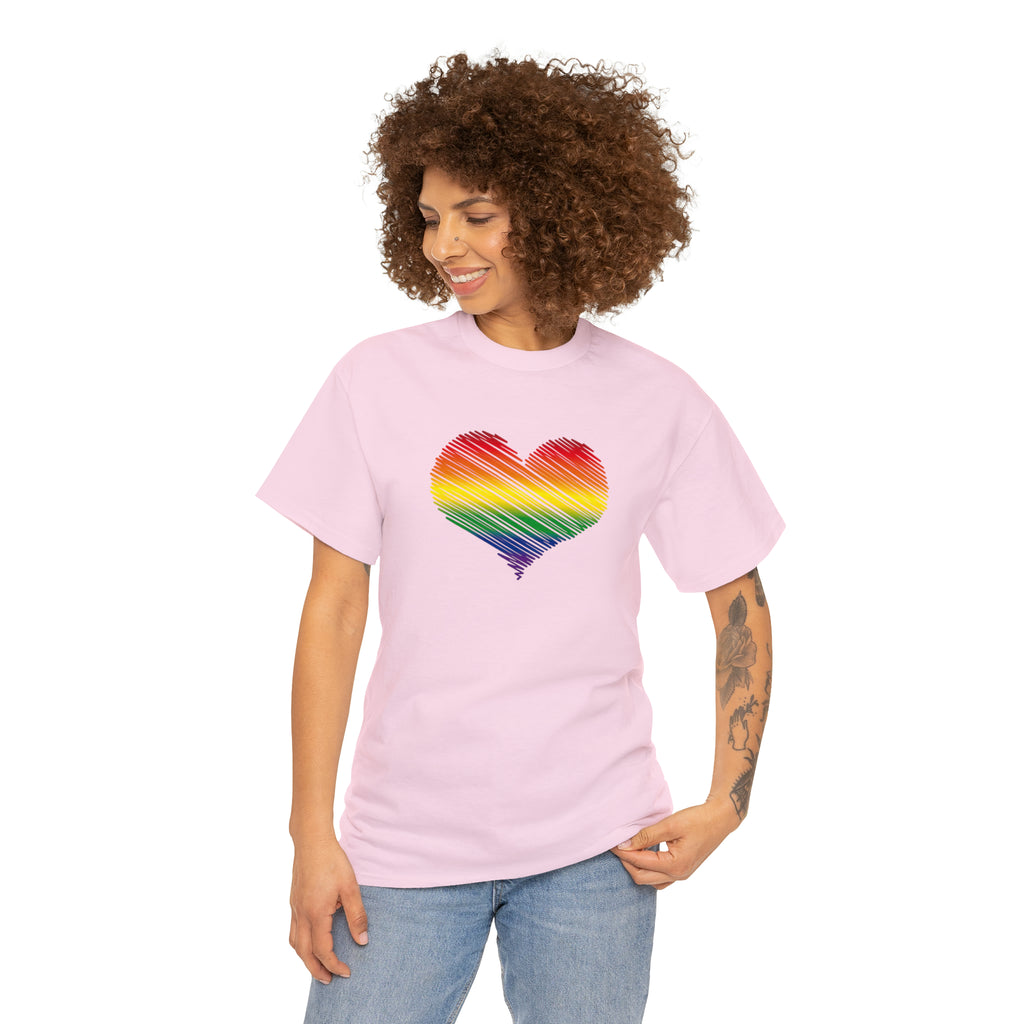 Love is Love Heart Unisex Heavy Cotton Tee