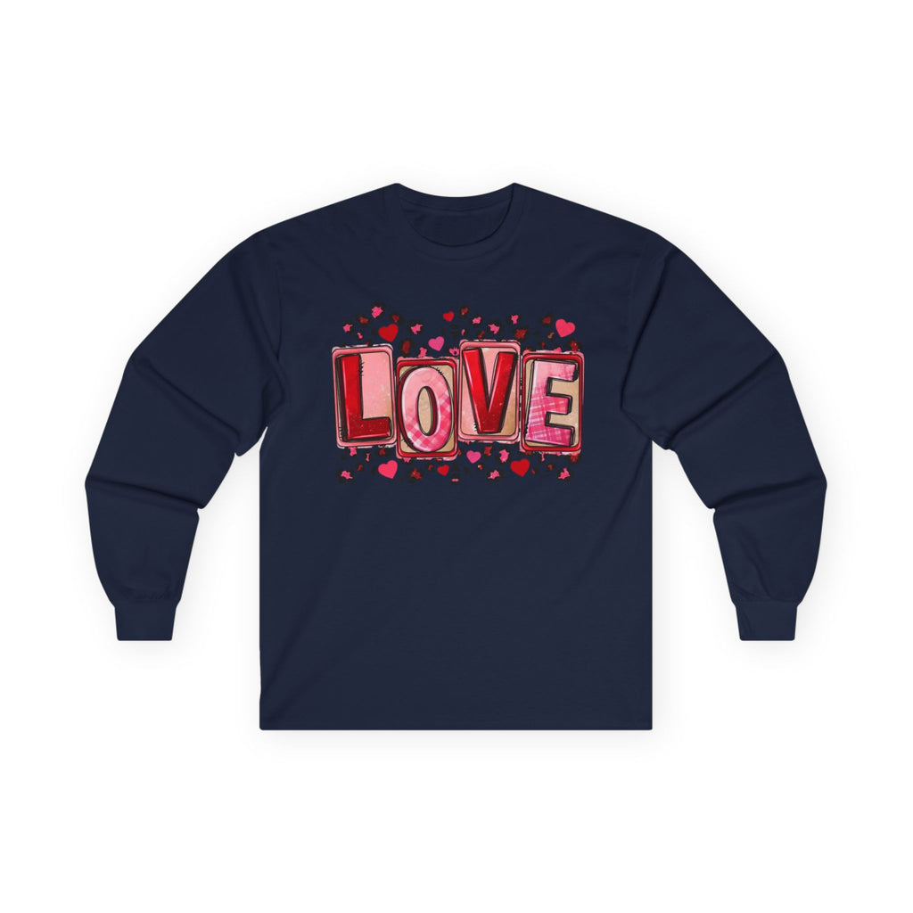 Valentine's Day Love Heart Long Sleeve Tee — Valentine’s Day Graphic Shirt