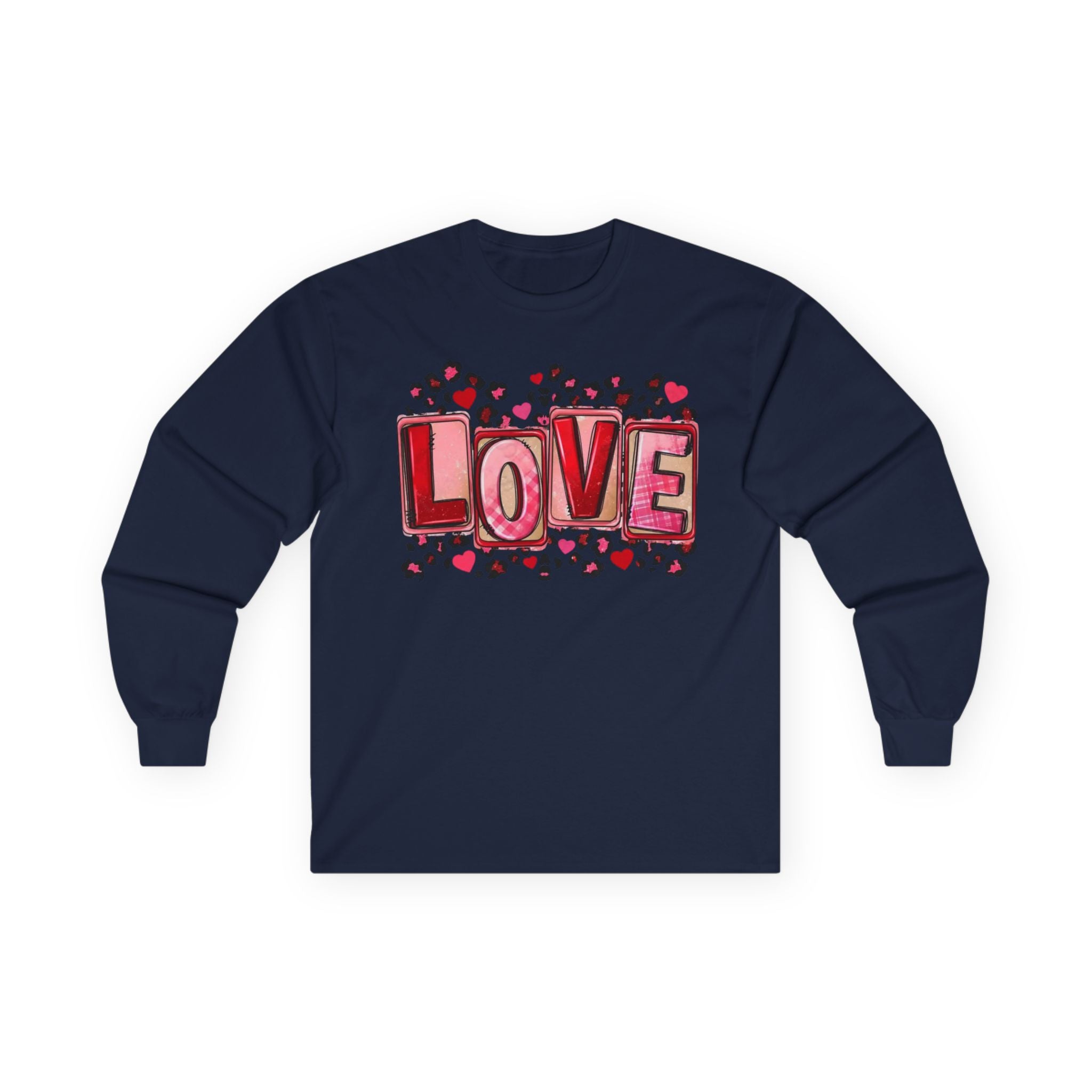 Valentine's Day Love Heart Long Sleeve Tee — Valentine’s Day Graphic Shirt
