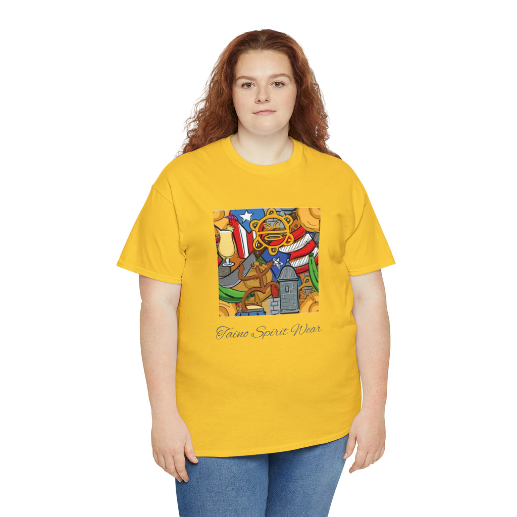 Puerto Rican Heritage Unisex Heavy Cotton Tee
