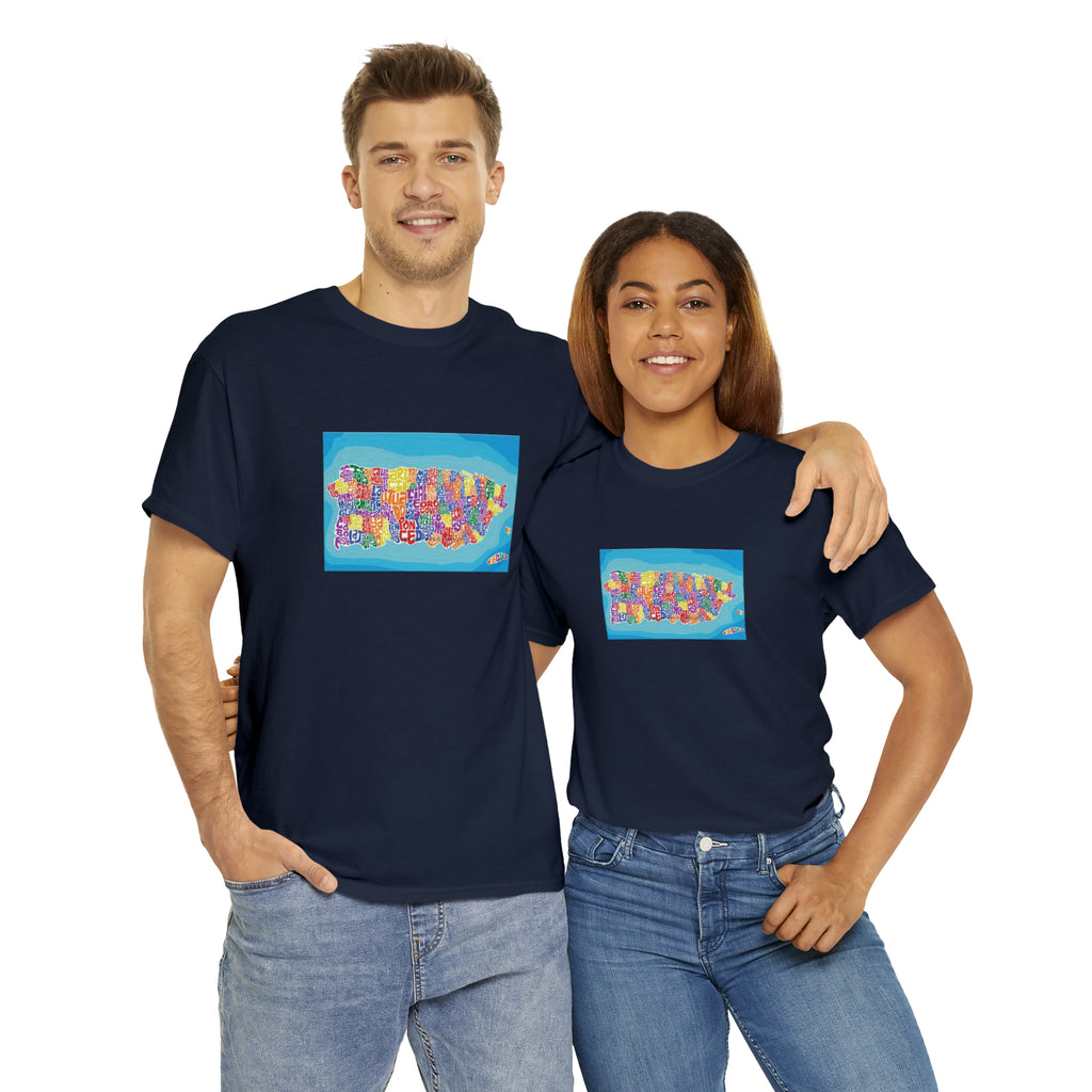 The Island of Puerto Rico Unisex Heavy Cotton Tee