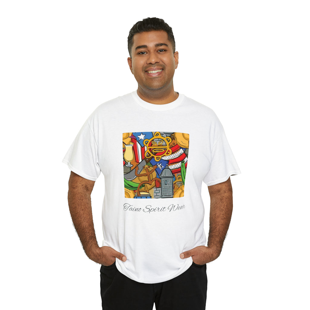 Puerto Rican Heritage Unisex Heavy Cotton Tee