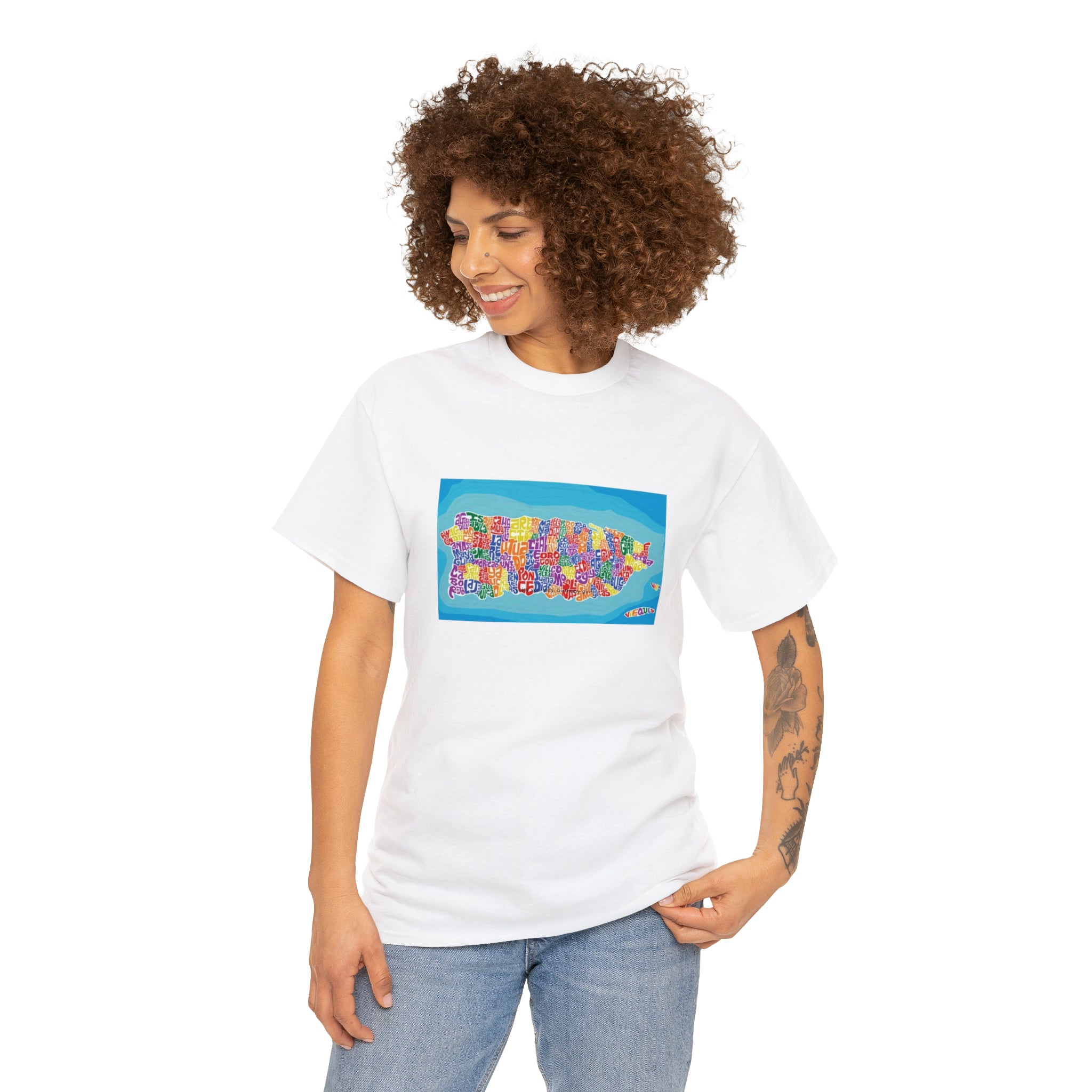 The Island of Puerto Rico Unisex Heavy Cotton Tee