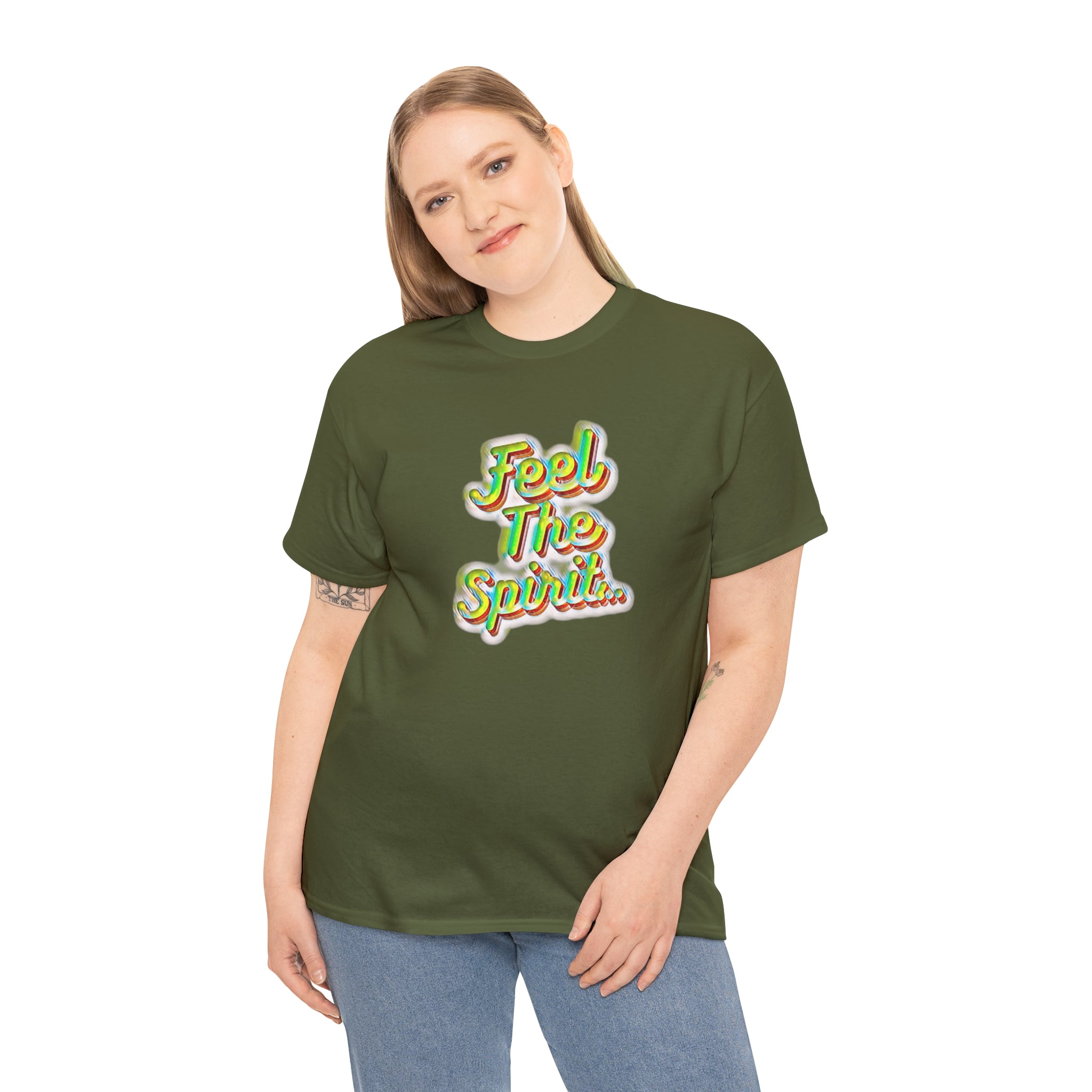 Feel The Spirit Unisex Heavy Cotton Tee