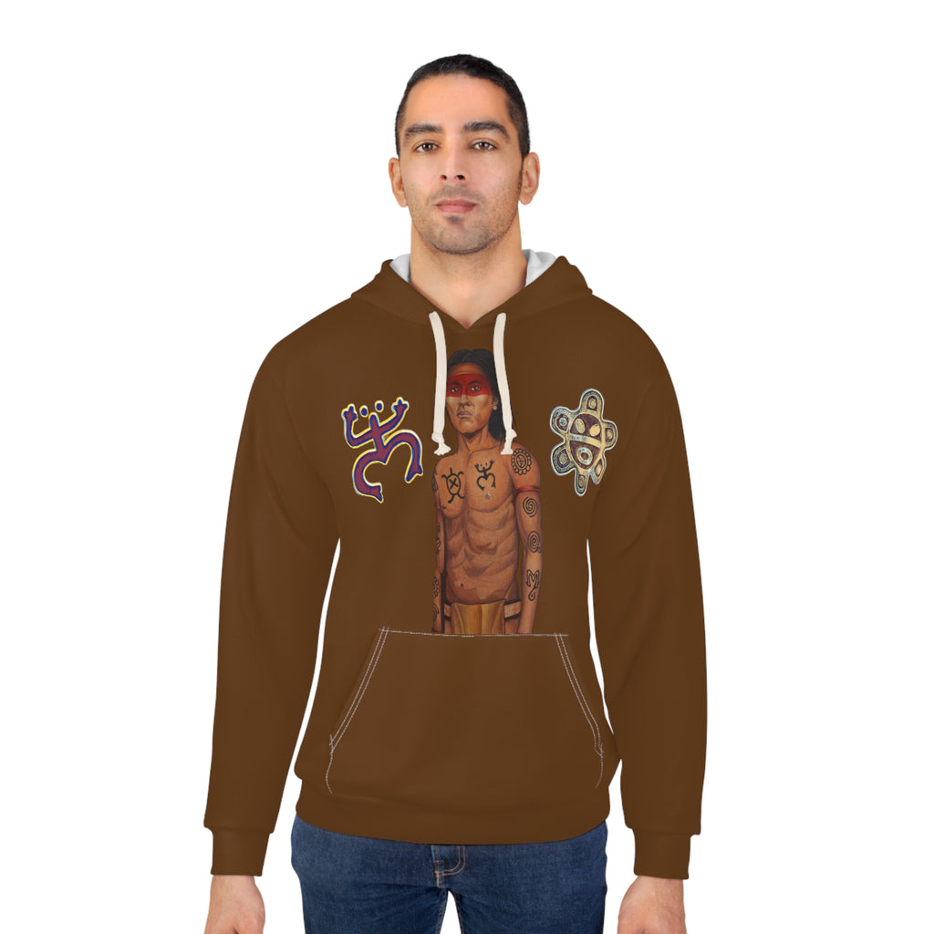 Taino Coqui/Sun/Warrior Unisex Pullover Hoodie (AOP)