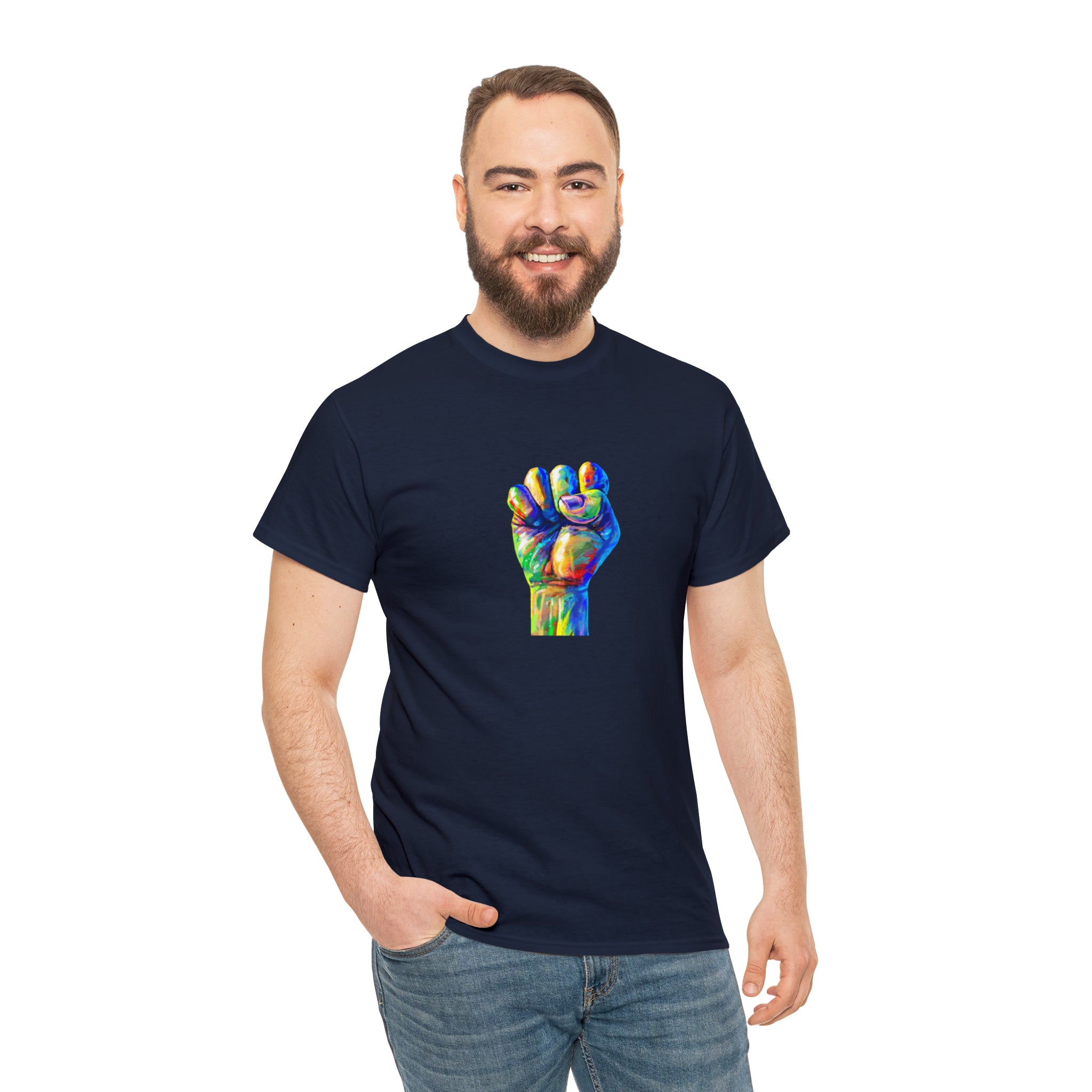 Power to The People Fist Unisex Heavy Cotton Tee