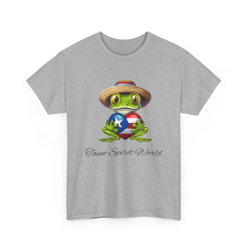 I Heart PR Jibaro Coqui Taino Spirit World Unisex Heavy Cotton Tee