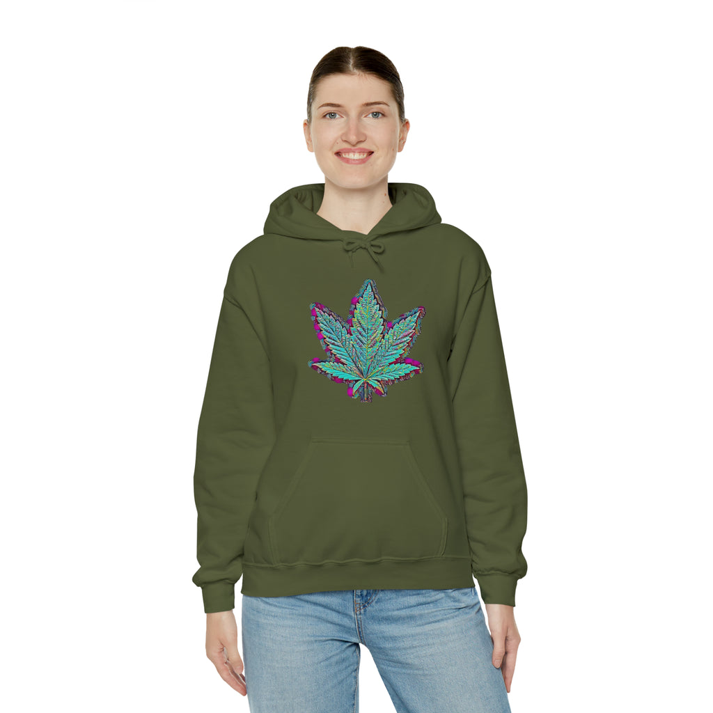 The Five Finger Leaf Unisex Heavy Blend™ Hooded Sweatshirt