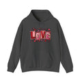 Valentine's Day Love Graphic Hoodie — Heart & 'LOVE' Valentine Pullover