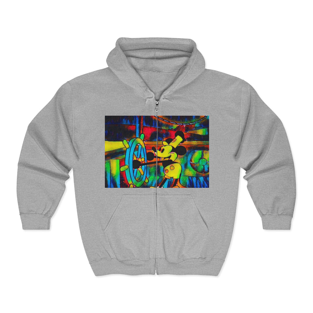 Mickey Boat Unisex Heavy Blend™ Full Zip Hooded Sweatshirt