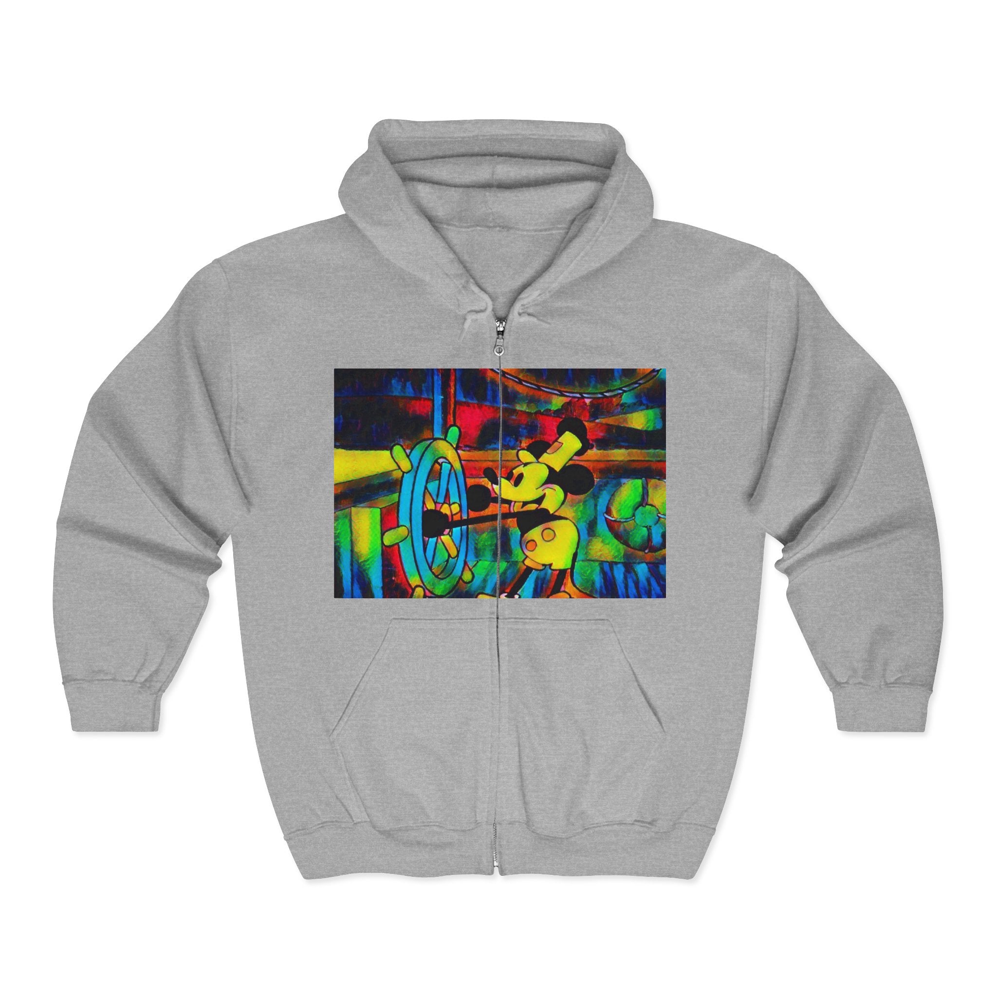 Mickey Boat Unisex Heavy Blend™ Full Zip Hooded Sweatshirt