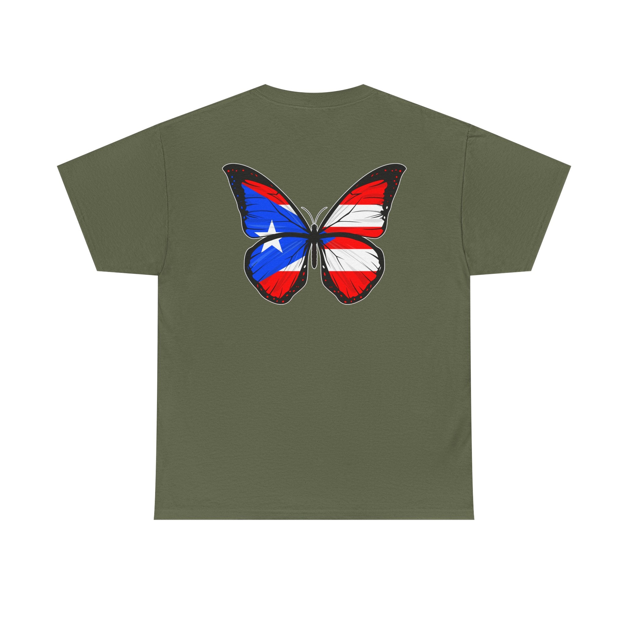 Women's Puerto Rico Flag Butterfly T-Shirt