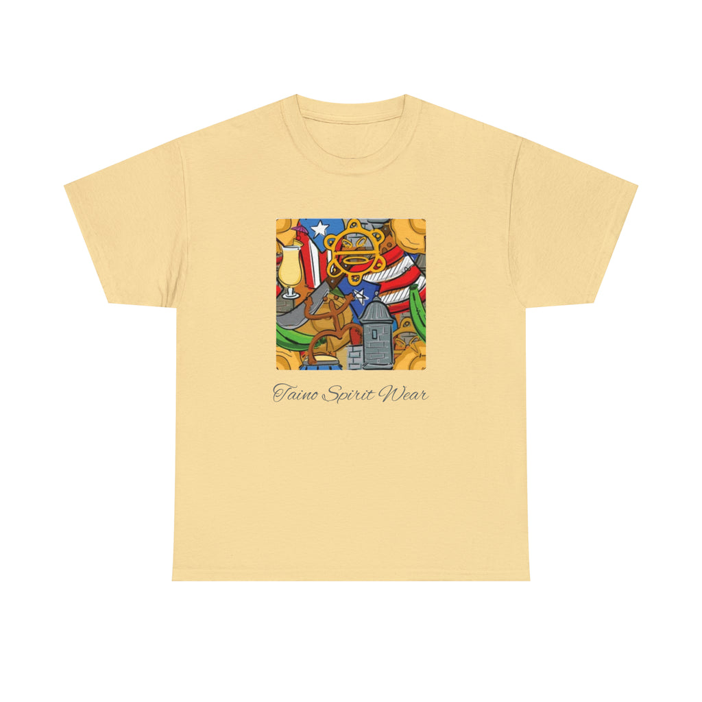 Puerto Rican Heritage Unisex Heavy Cotton Tee