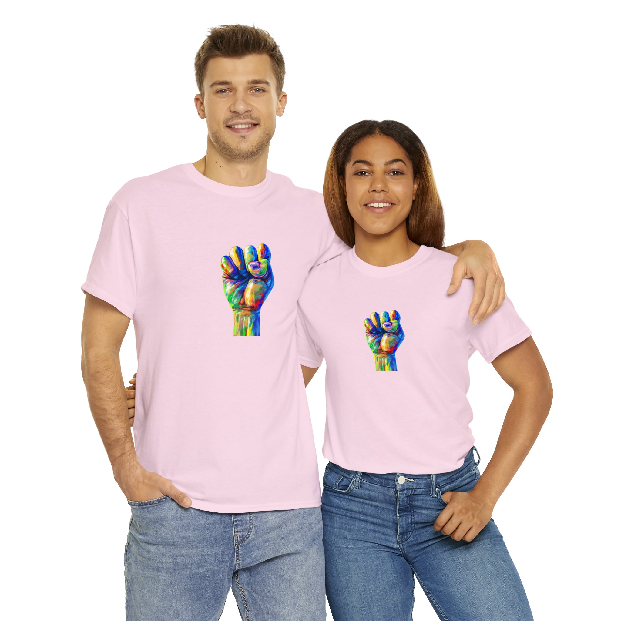 Power to The People Fist Unisex Heavy Cotton Tee