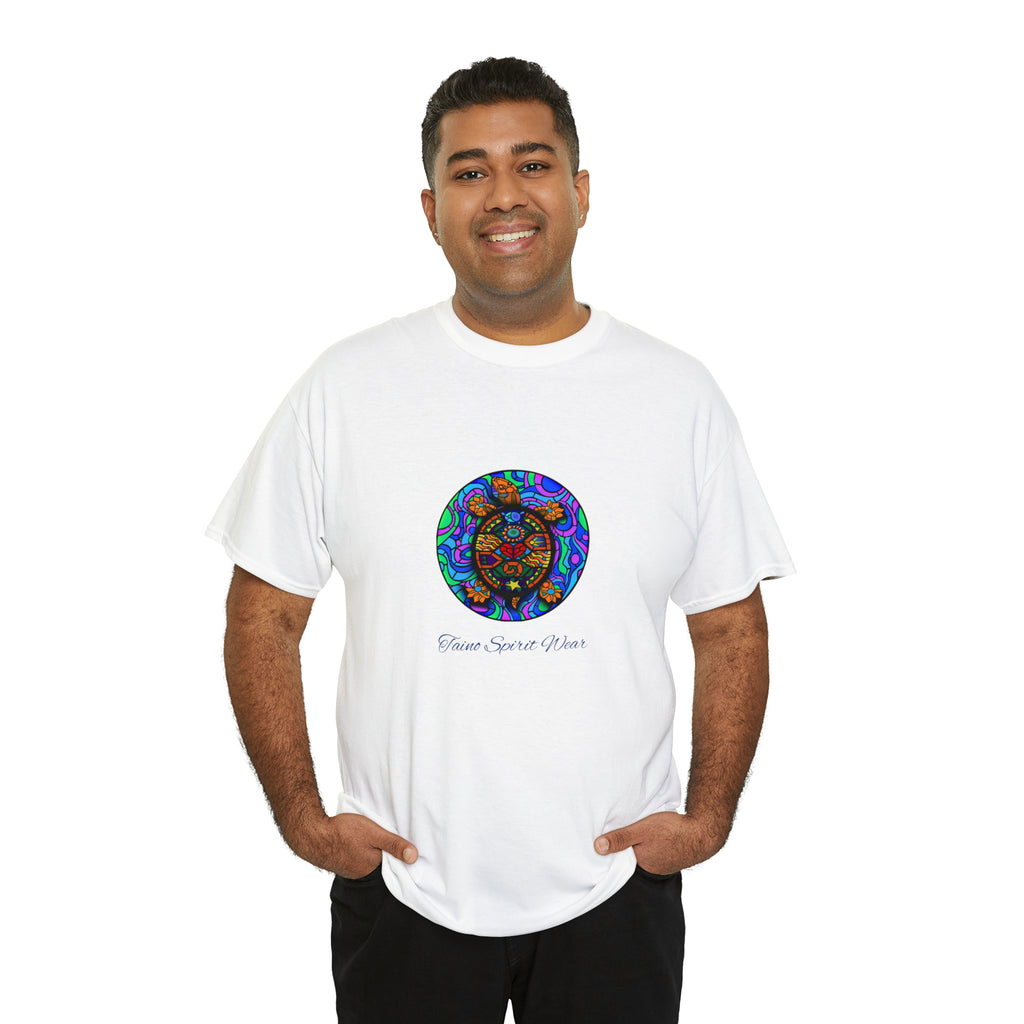 Taino-Inspired Turtle Unisex Heavy Cotton Tee