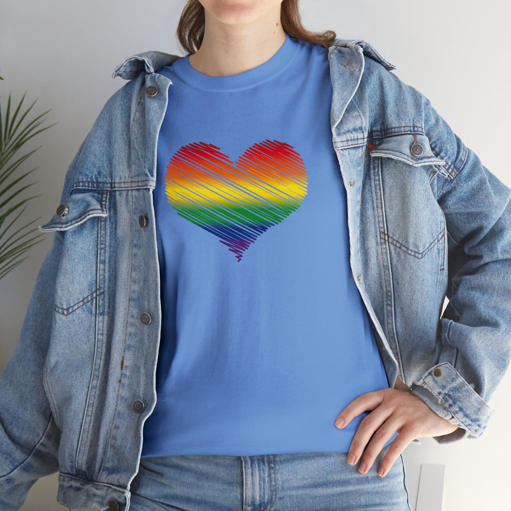 Love is Love Heart Unisex Heavy Cotton Tee