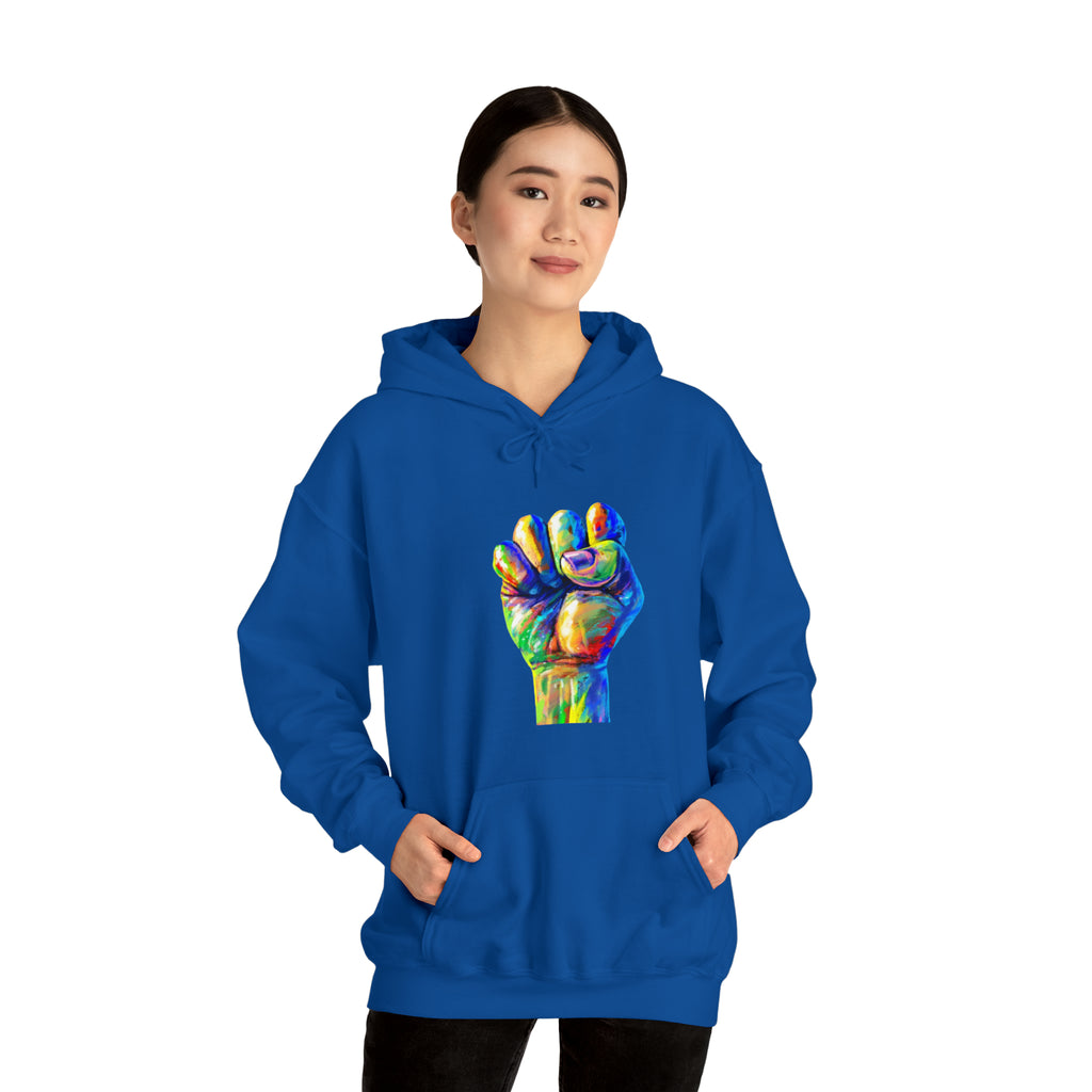 Power to The People Fist Unisex Heavy Blend™ Hooded Sweatshirt
