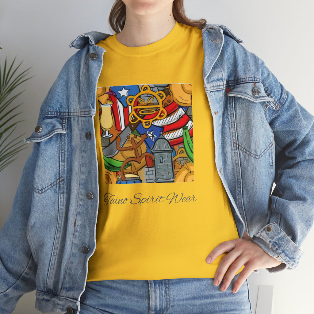 Puerto Rican Heritage Unisex Heavy Cotton Tee