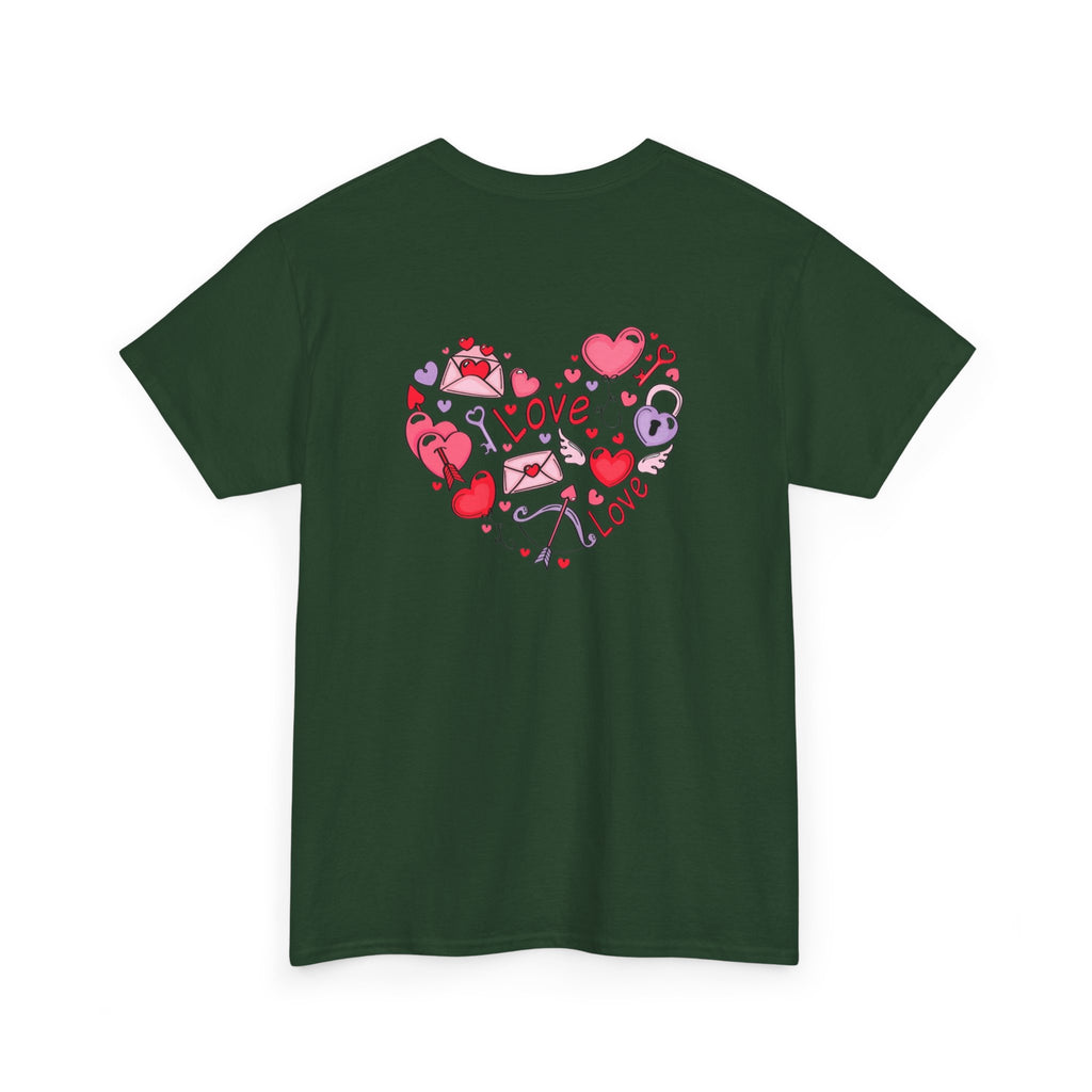 Valentine's Day Love Heart Graphic Tee – Valentine’s Day Romantic Shirt