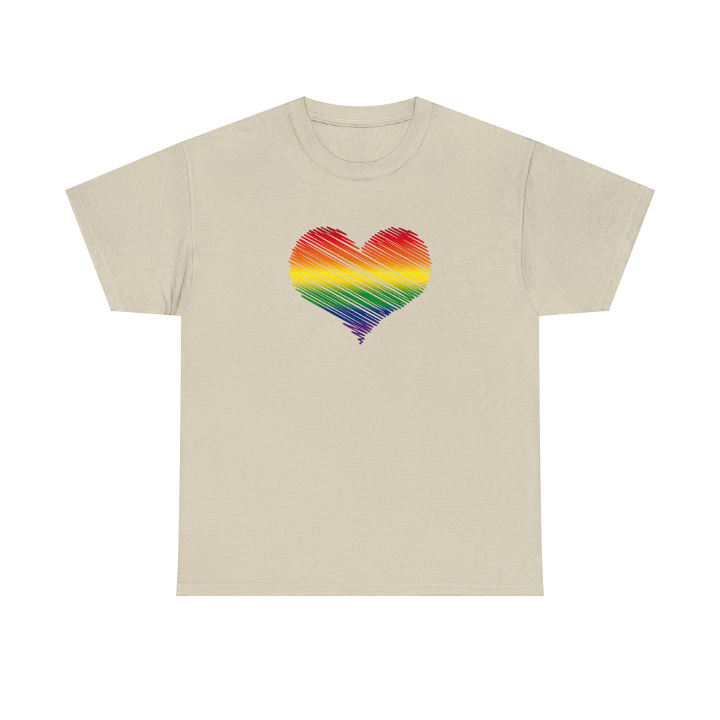 Love is Love Heart Unisex Heavy Cotton Tee