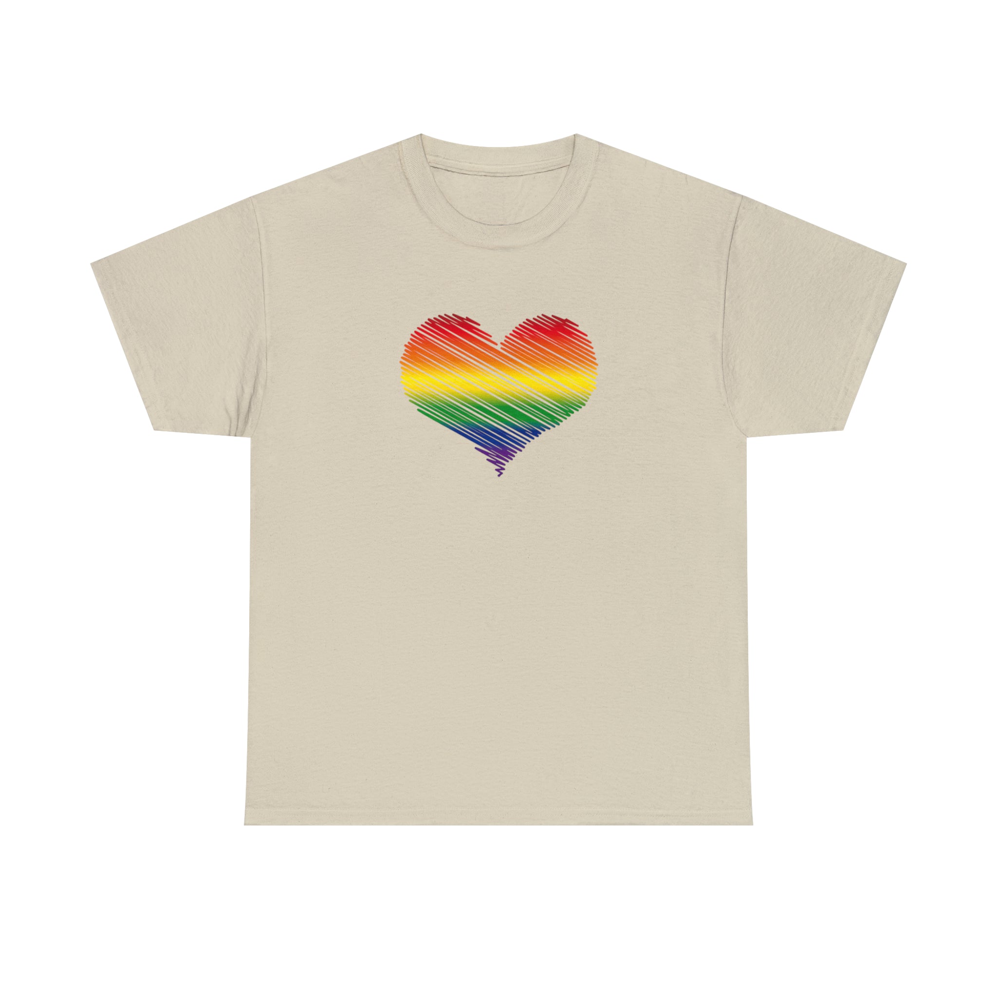 Love is Love Heart Unisex Heavy Cotton Tee