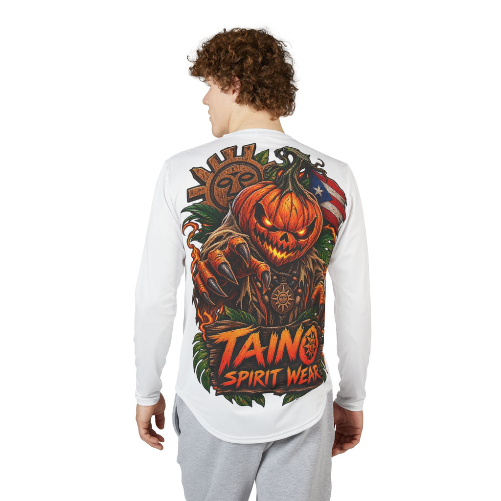 Halloween Pumpkin 'Boo-ricua' Long Sleeve Shirt