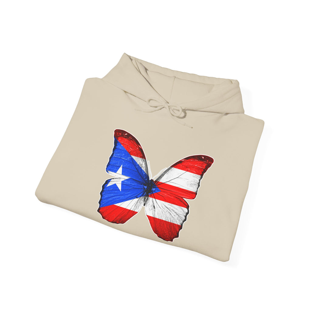 Women's Puerto Rico Flag Butterfly Hoodie