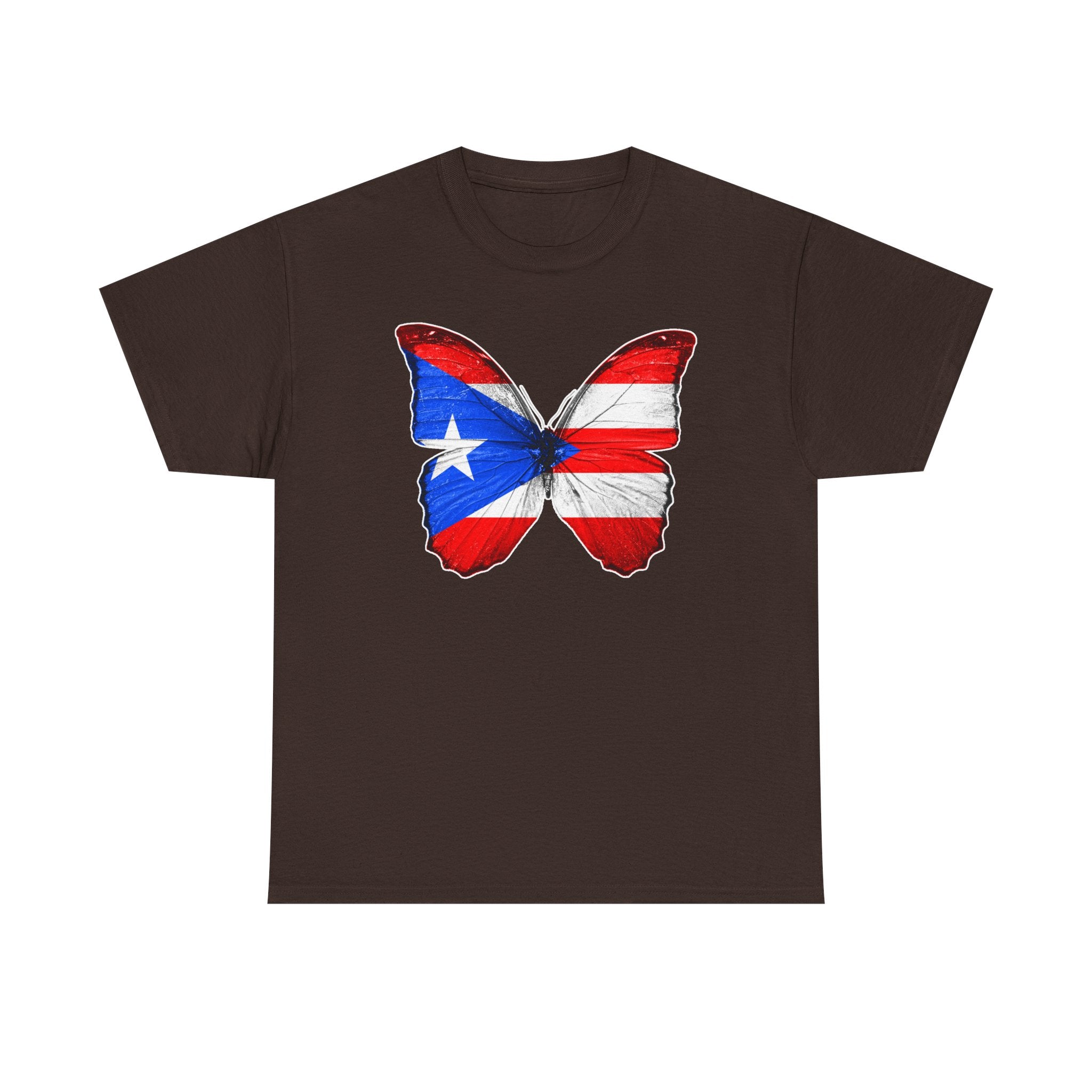 Women's Puerto Rico Flag Butterfly T-Shirt