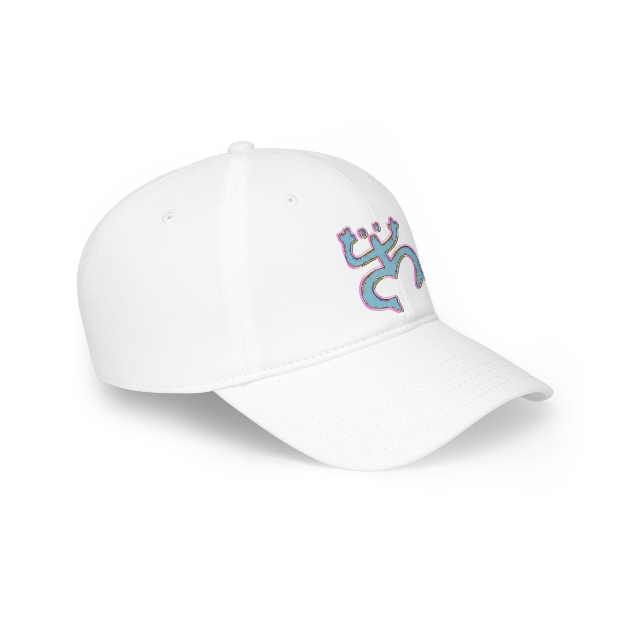 Blue/Pink-Traced Taino Coqui Low Profile Baseball Cap