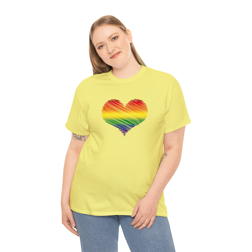 Love is Love Heart Unisex Heavy Cotton Tee