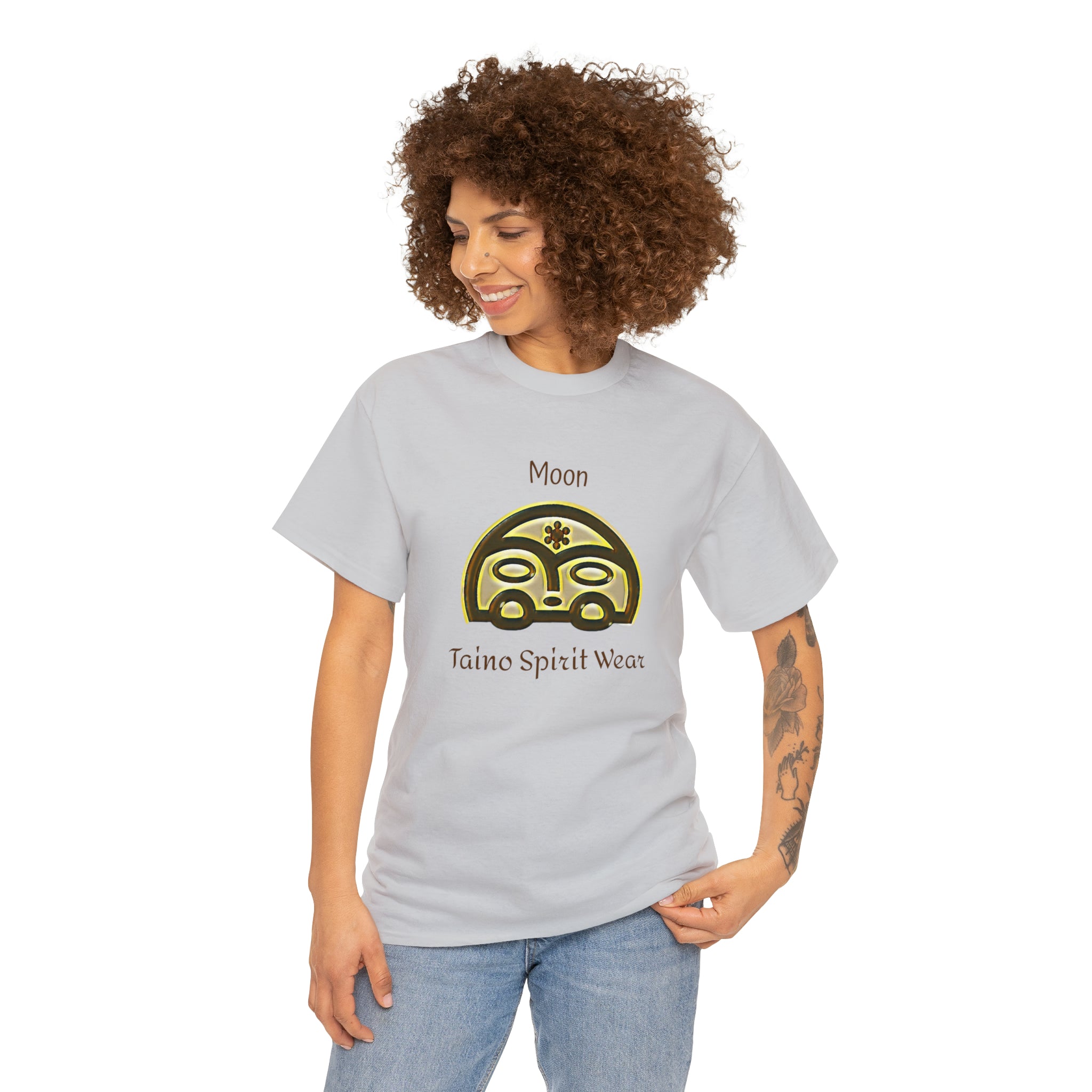 Taino Moon/ Puerto Rican Coqui Unisex Heavy Cotton Tee